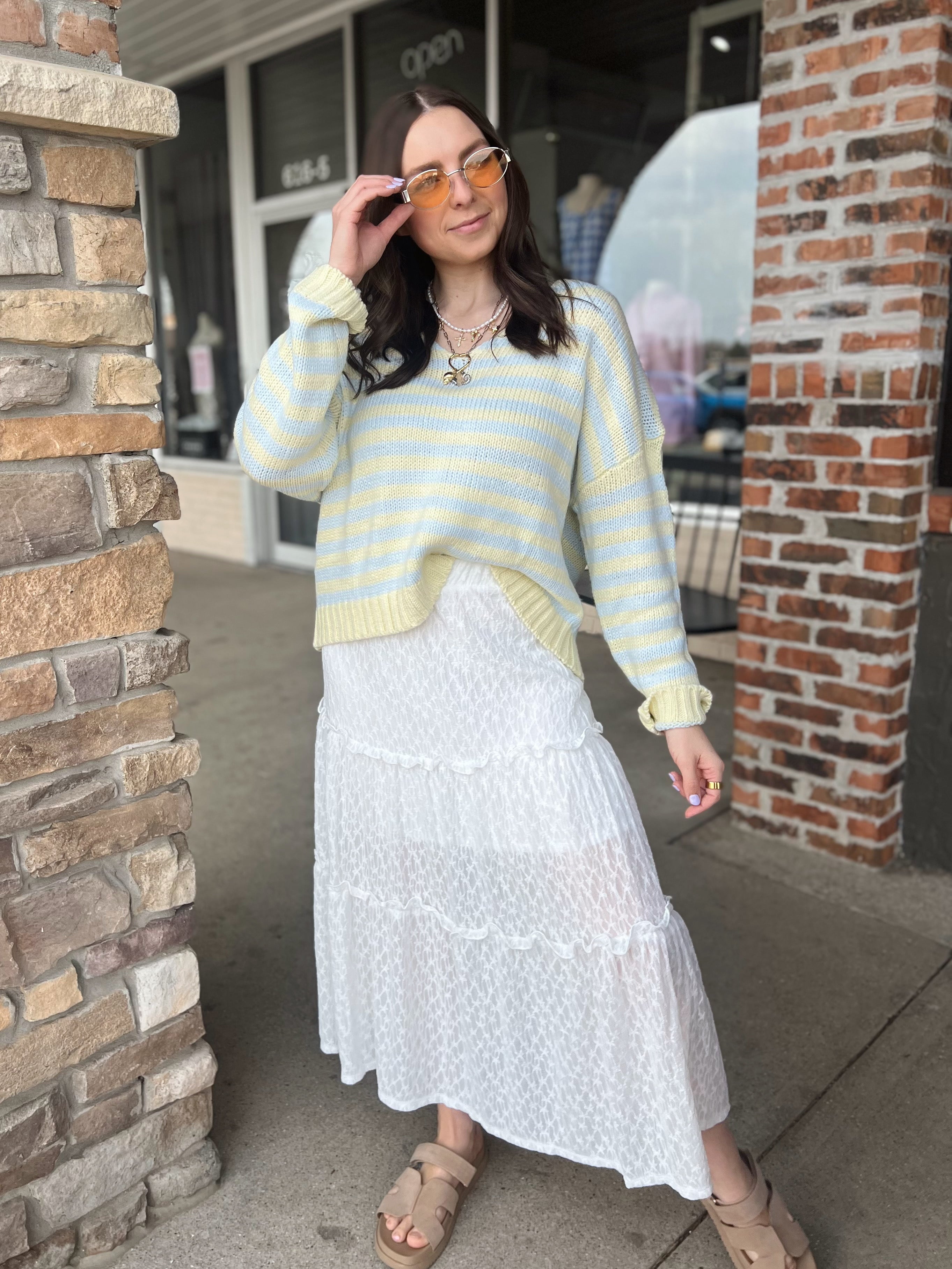 White Lace Maxi Skirt