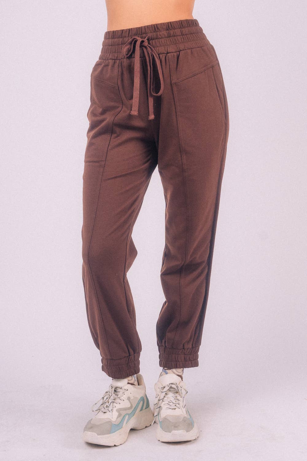 Coffee Knit Joggers - FINAL SALE