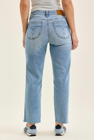 Mid Rise Ankle Straight