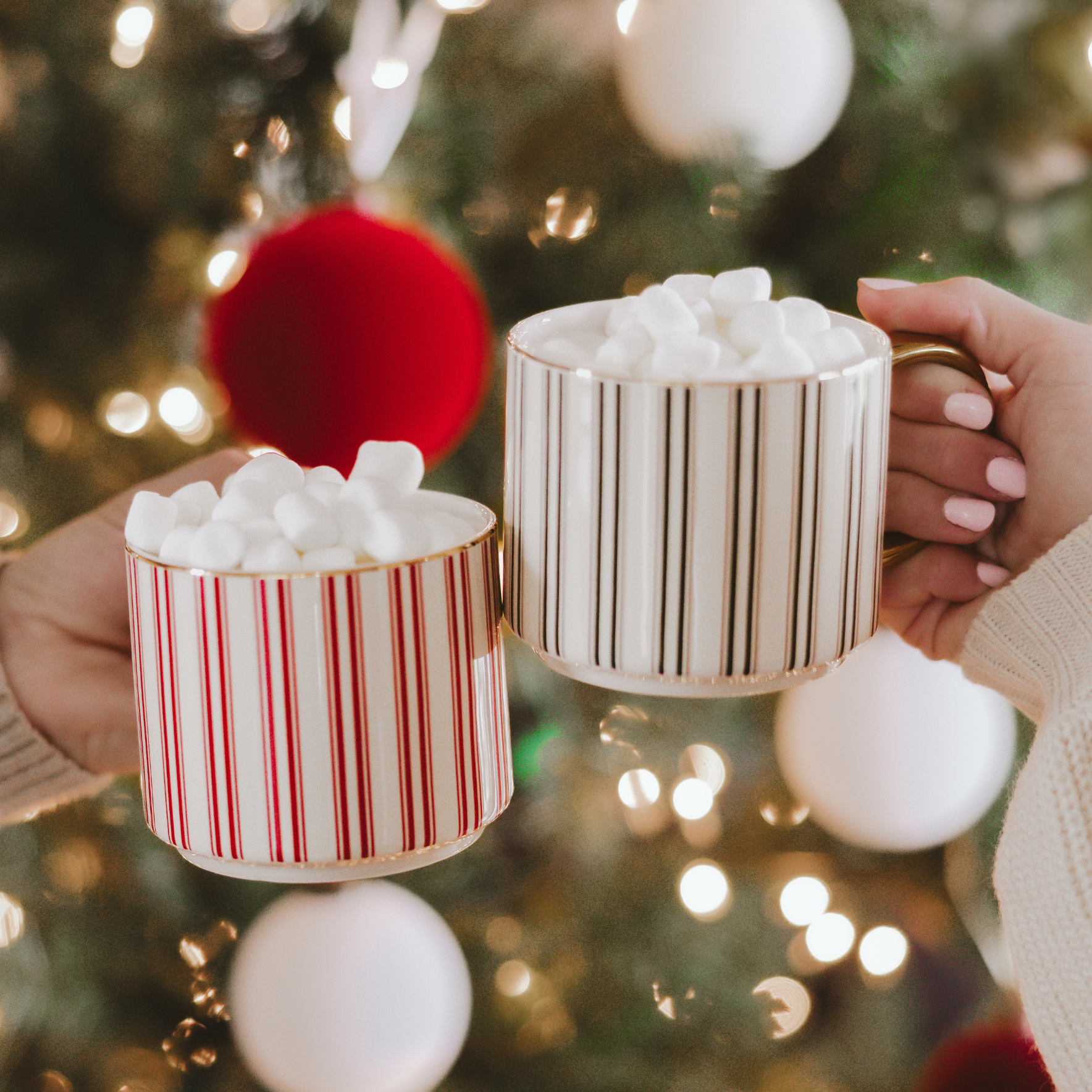 Green Stripe Coffee Mug