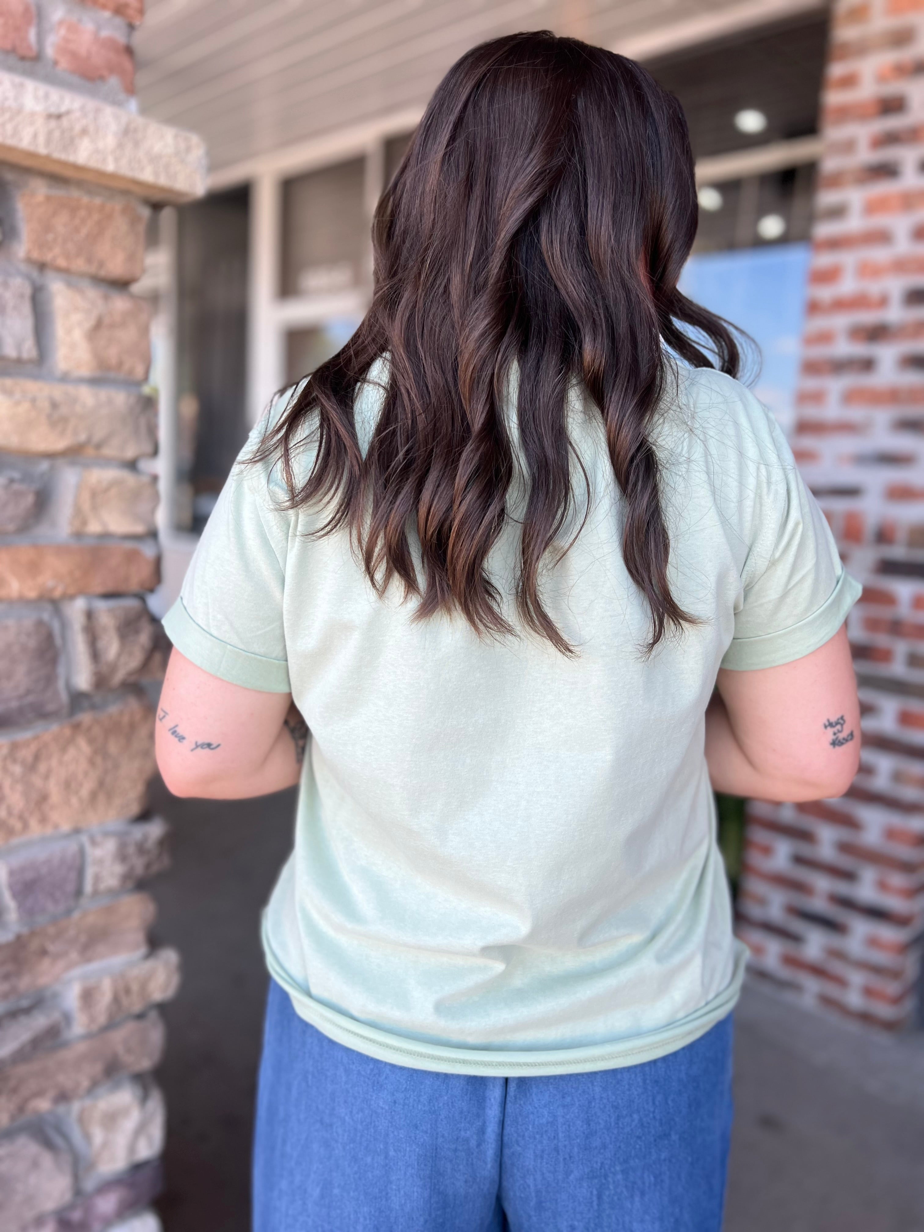 Sage Short Sleeve Baby Tee