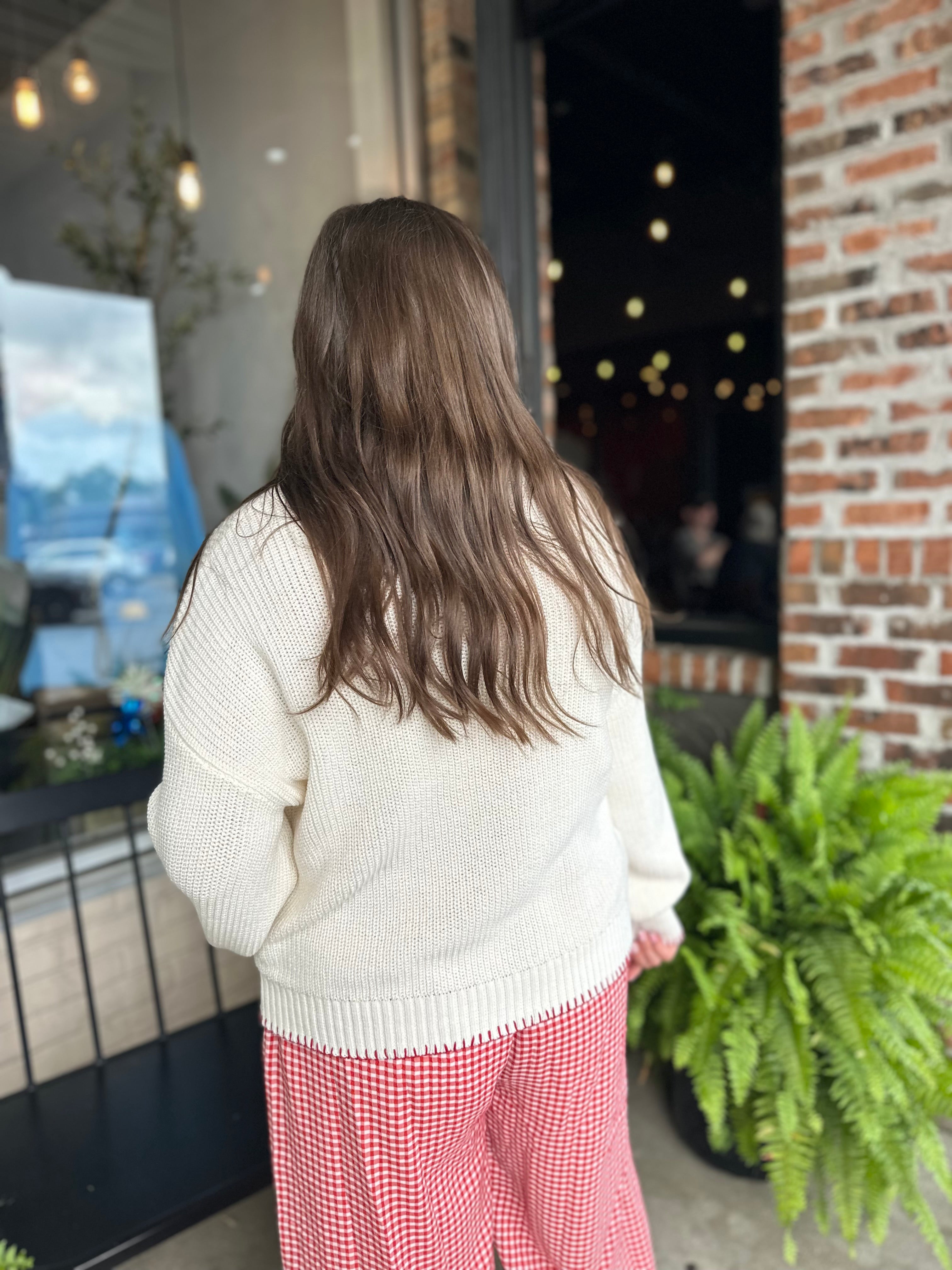 Knit American Flag Pullover Sweater