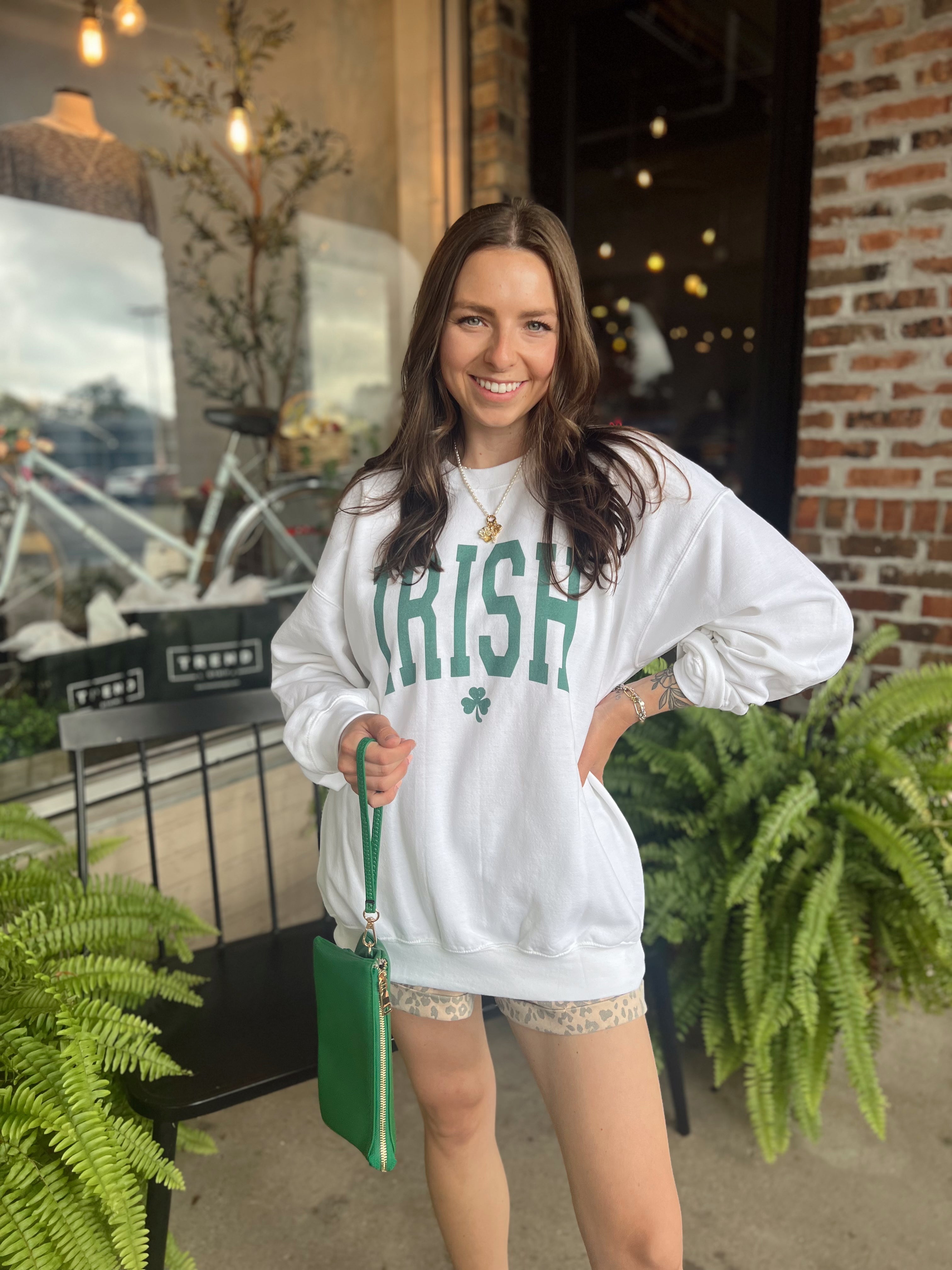 Irish Crewneck Sweatshirt - White