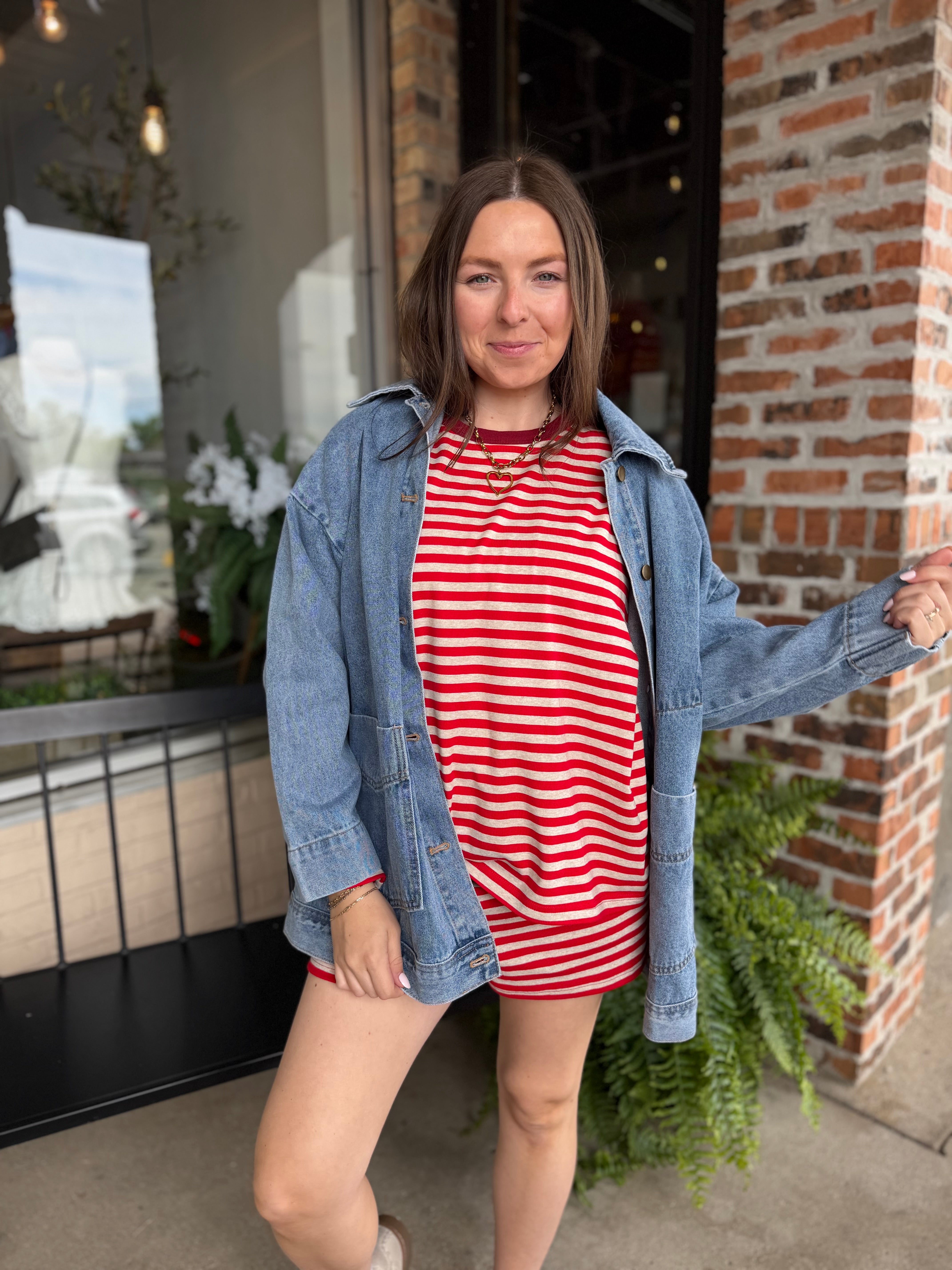 Boxy-Cut Denim Jacket