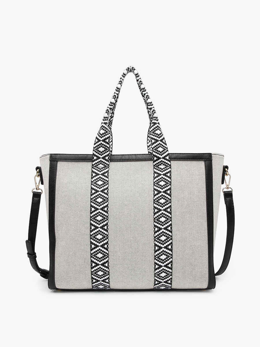 Black Haley Canvas Tote