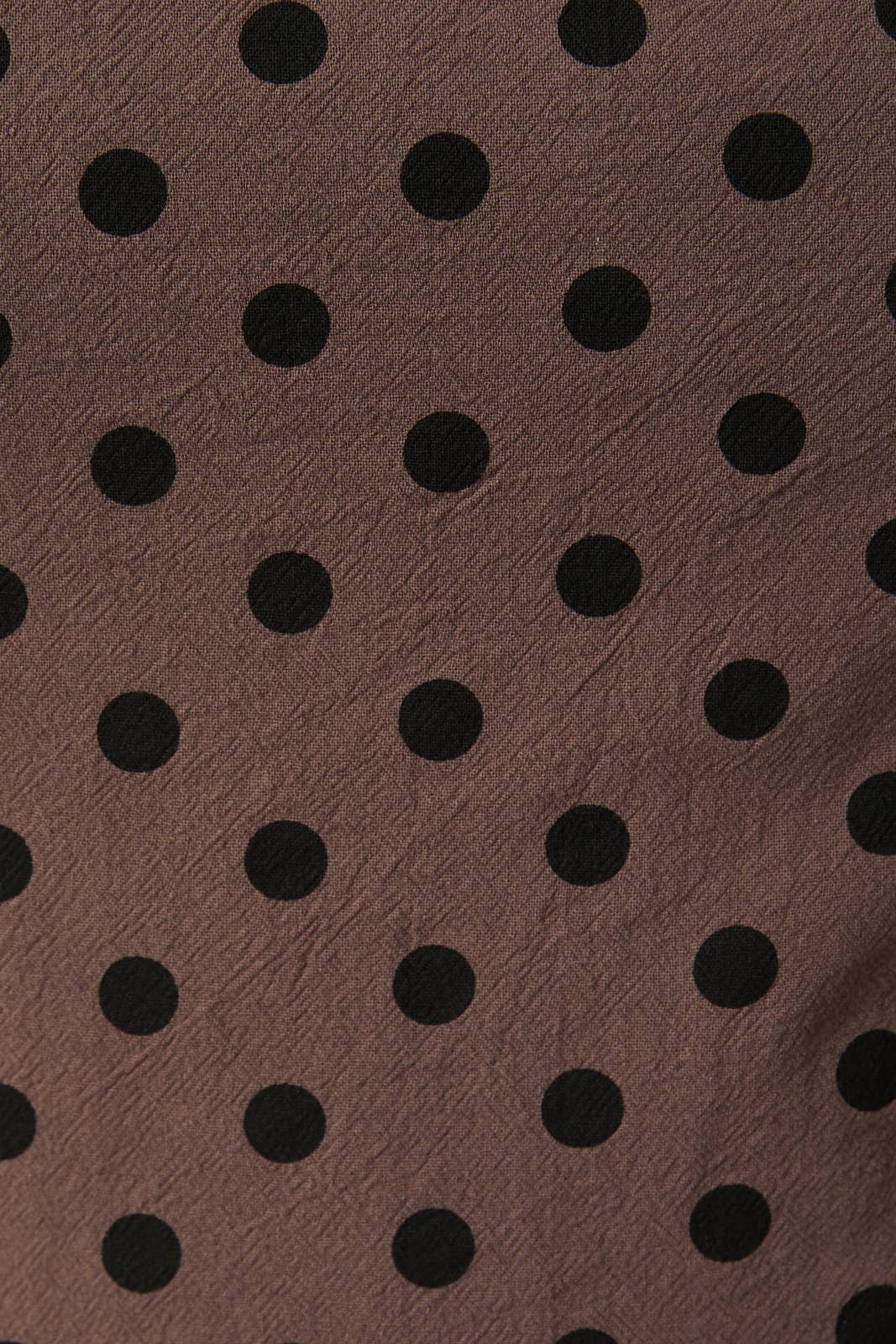 Brown and Black Dot Midi Dress