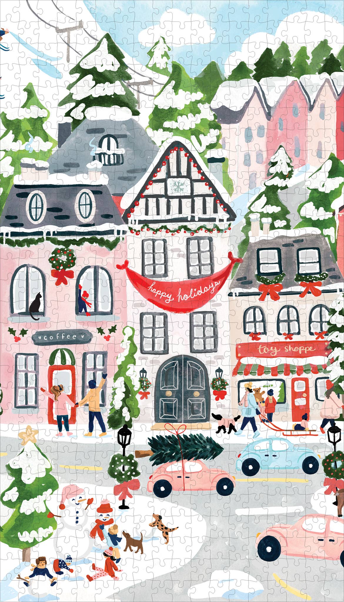 Christmas Village Puzzle 600 pc