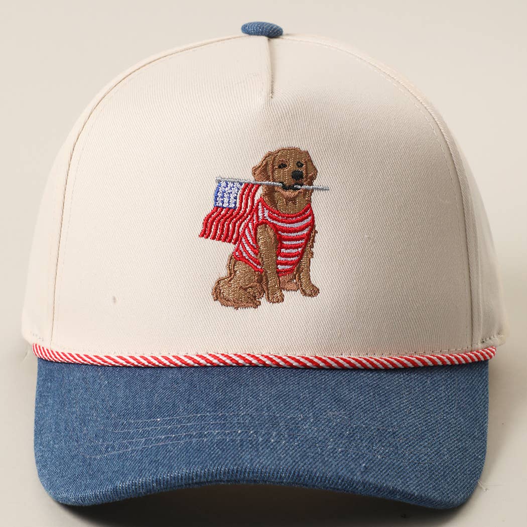 Golden Retriever USA Hat