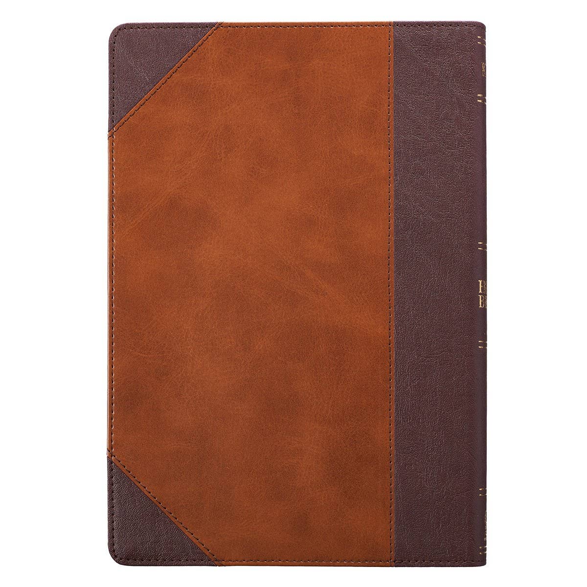 KJV Bible Thinline LP Faux Leather, Brown Two-tone