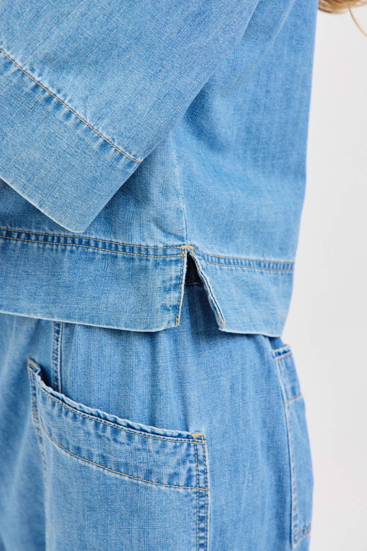 Denim Button Down Shirt - FINAL SALE