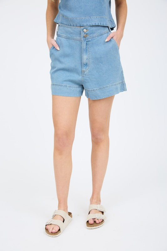 Chambray Shorts - FINAL SALE