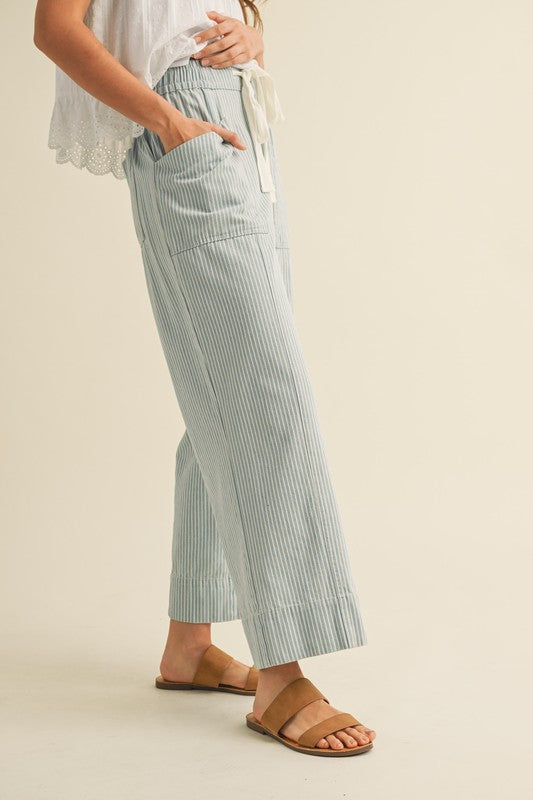Light Blue Stripe Pants