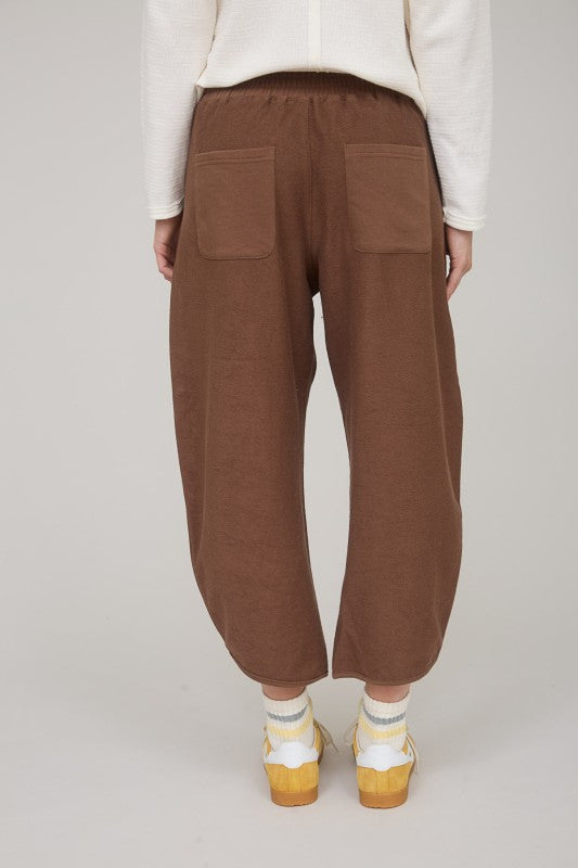 Brown Knit Lounge Pants