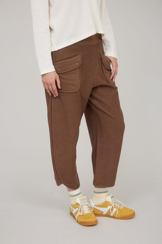 Brown Knit Lounge Pants