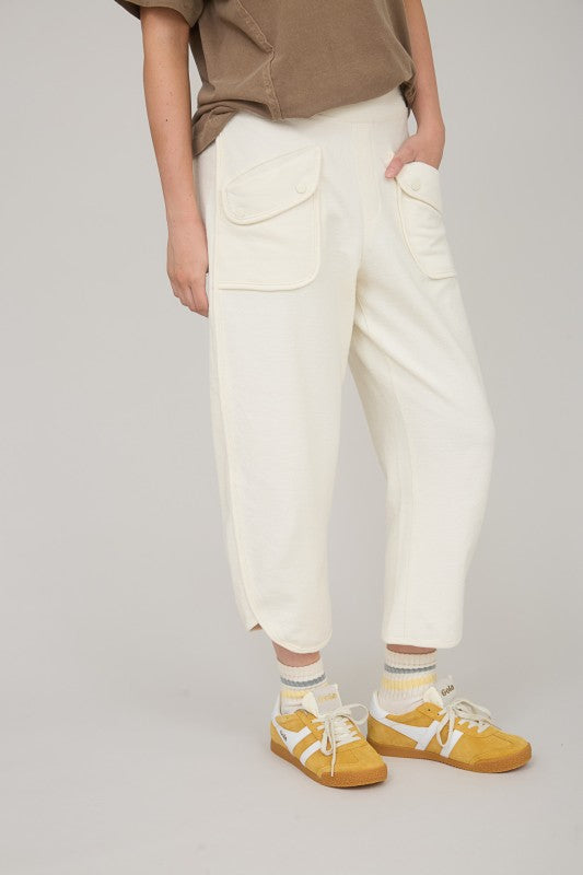 Ivory Knit Lounge Pants
