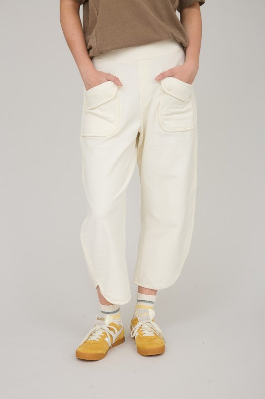 Ivory Knit Lounge Pants