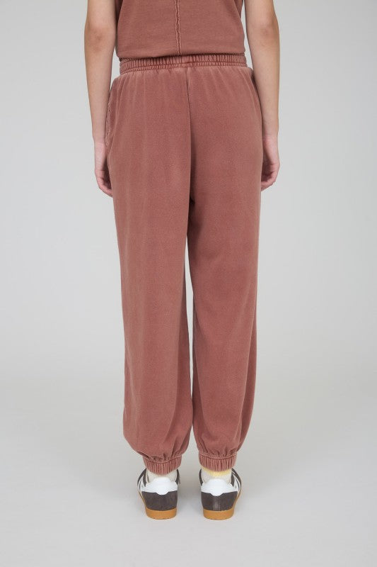 Terracotta Washed Drawstring Joggers