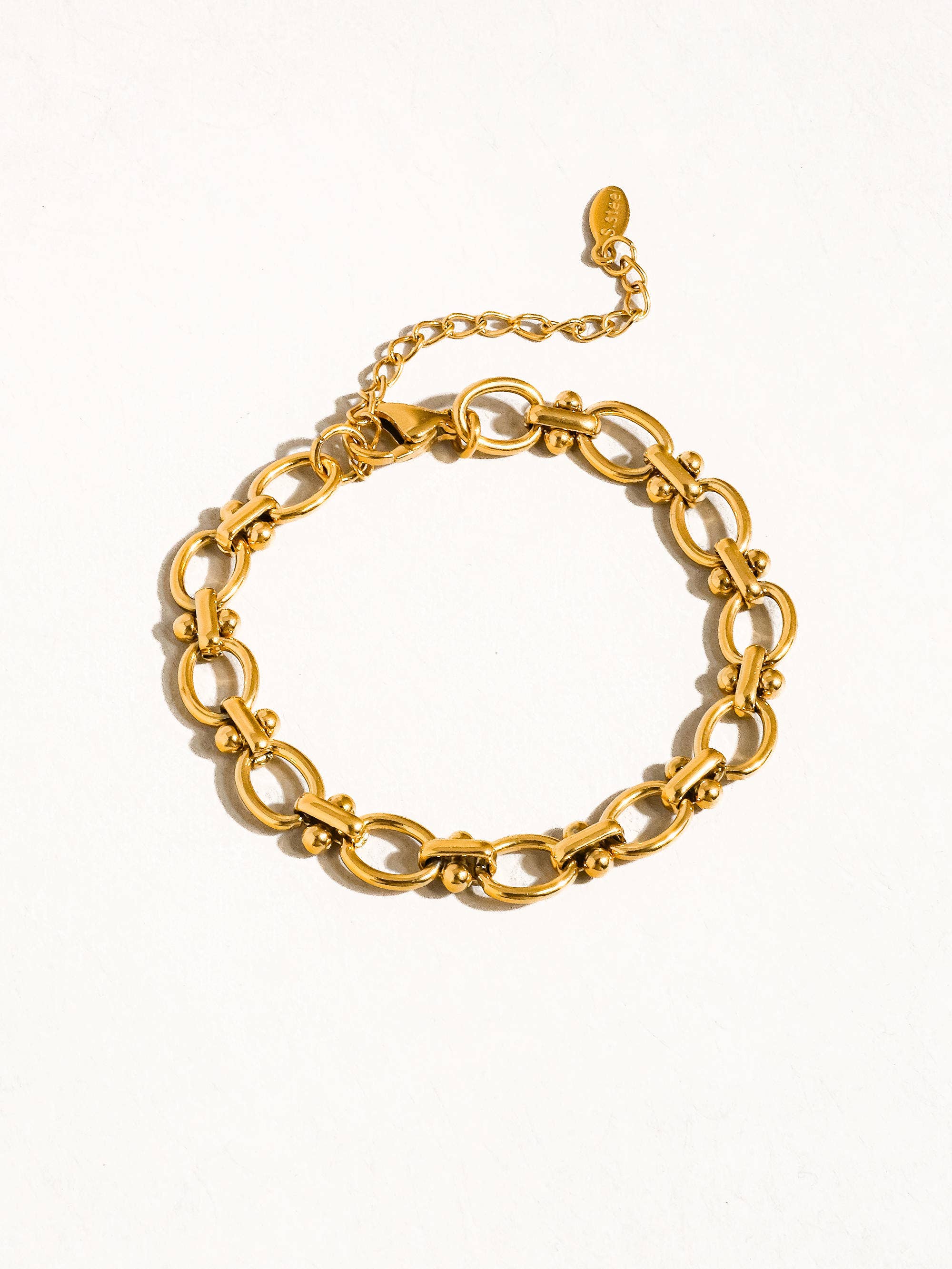 18K Gold Non-Tarnish Braided Chain Bracelet