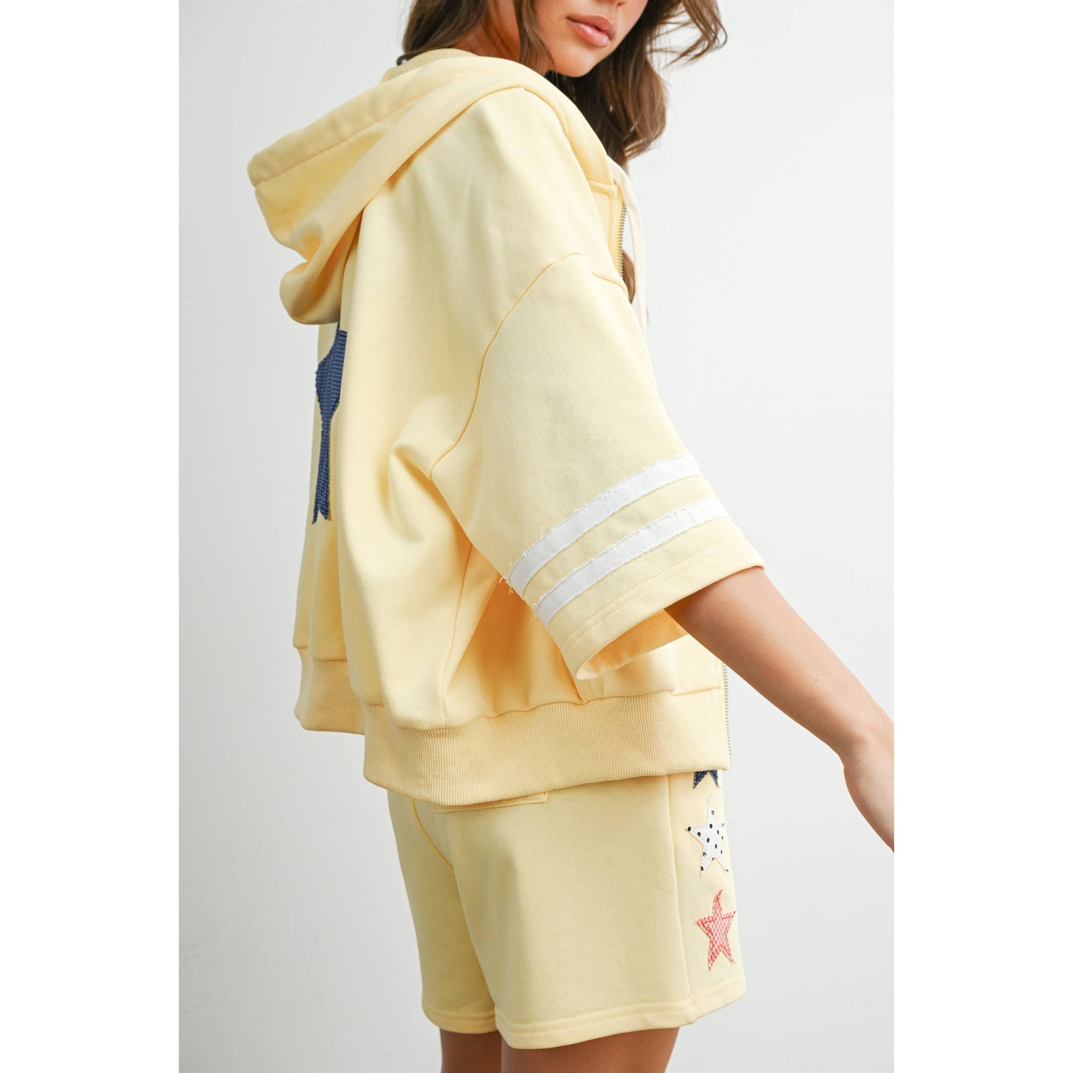 Embellished Star Patch Sweatshorts