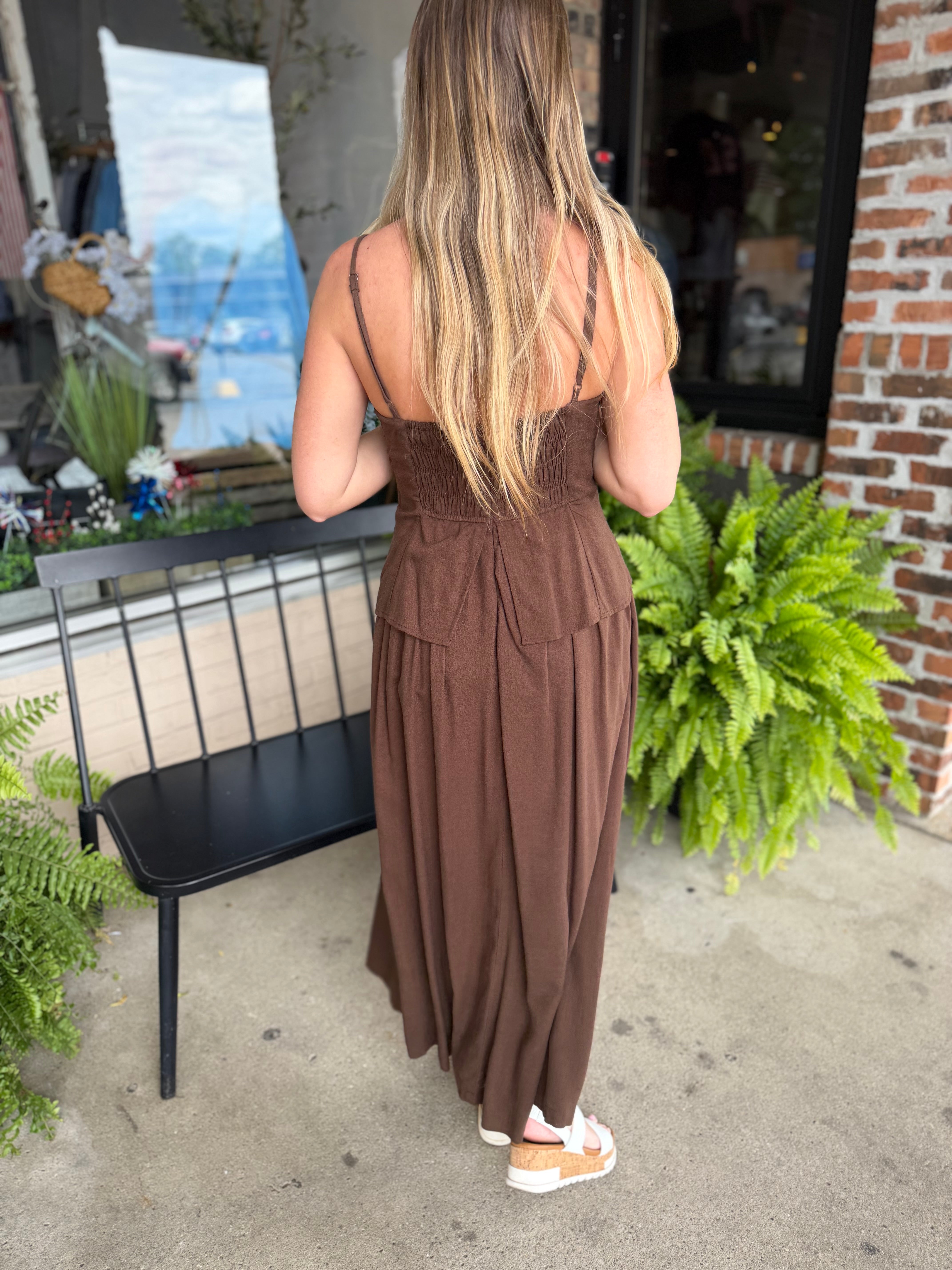 Brown Cami Dress