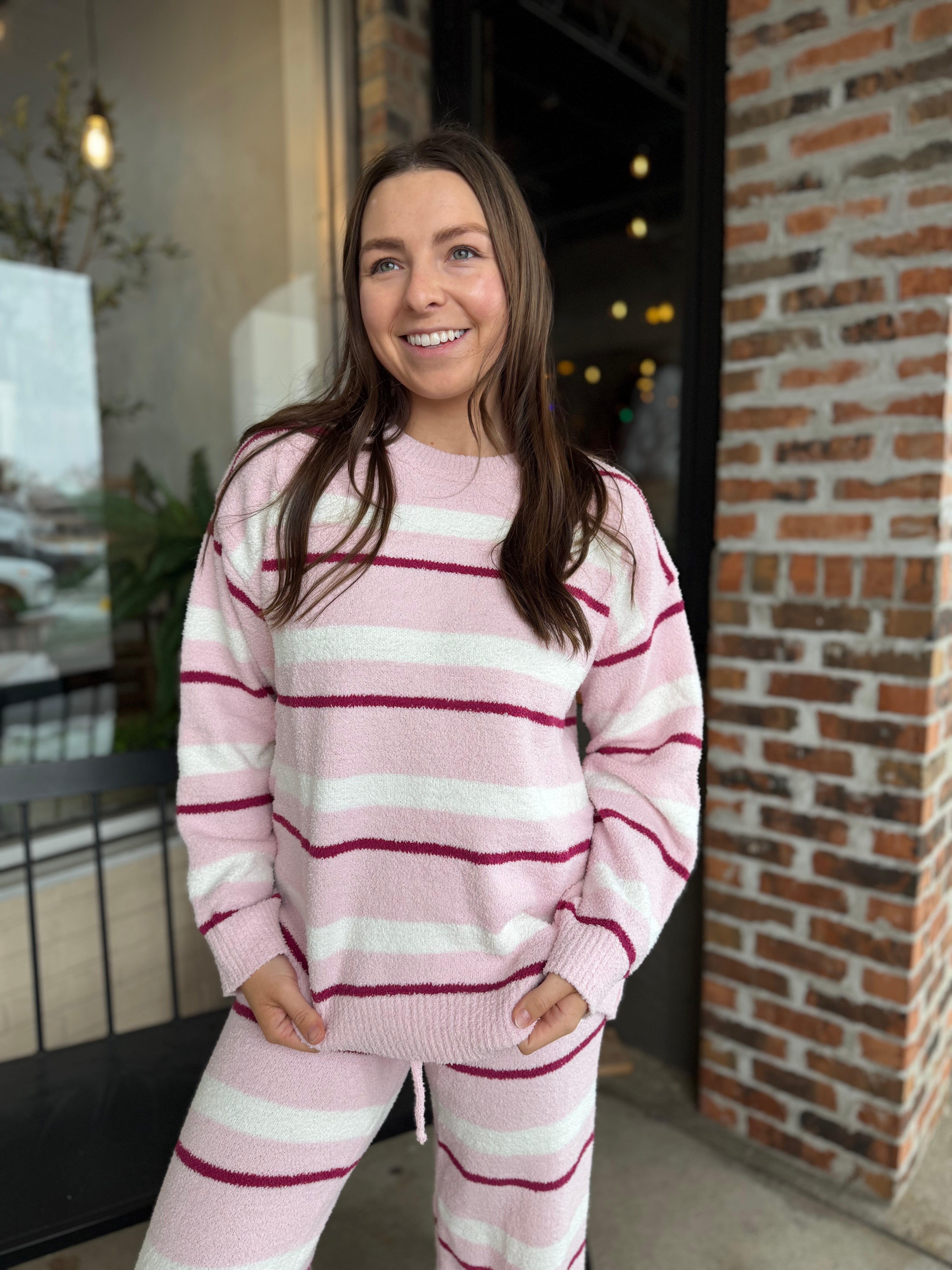 Pink Stripe Sweater - FINAL SALE