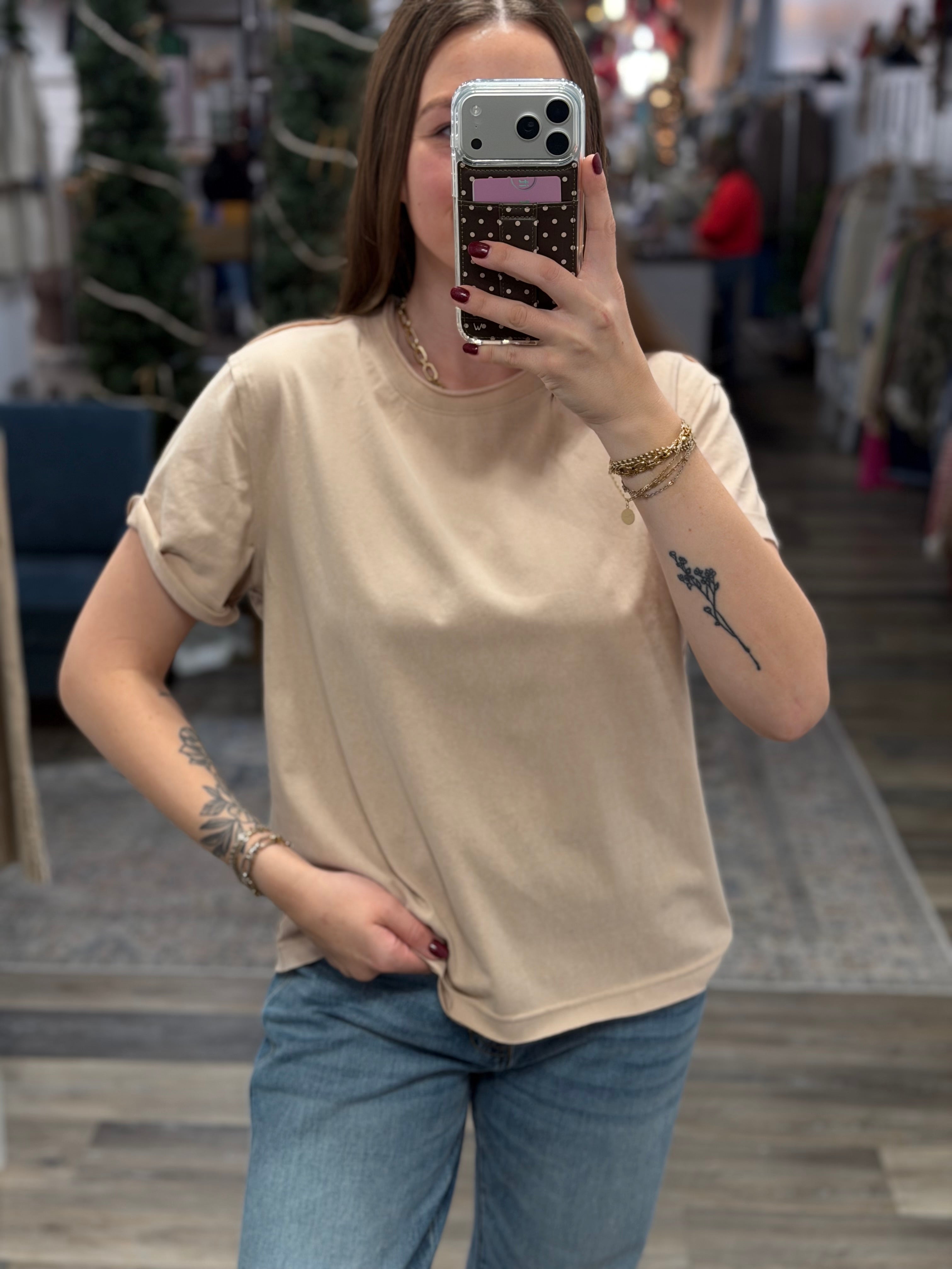 Oat Short Sleeve Baby Tee