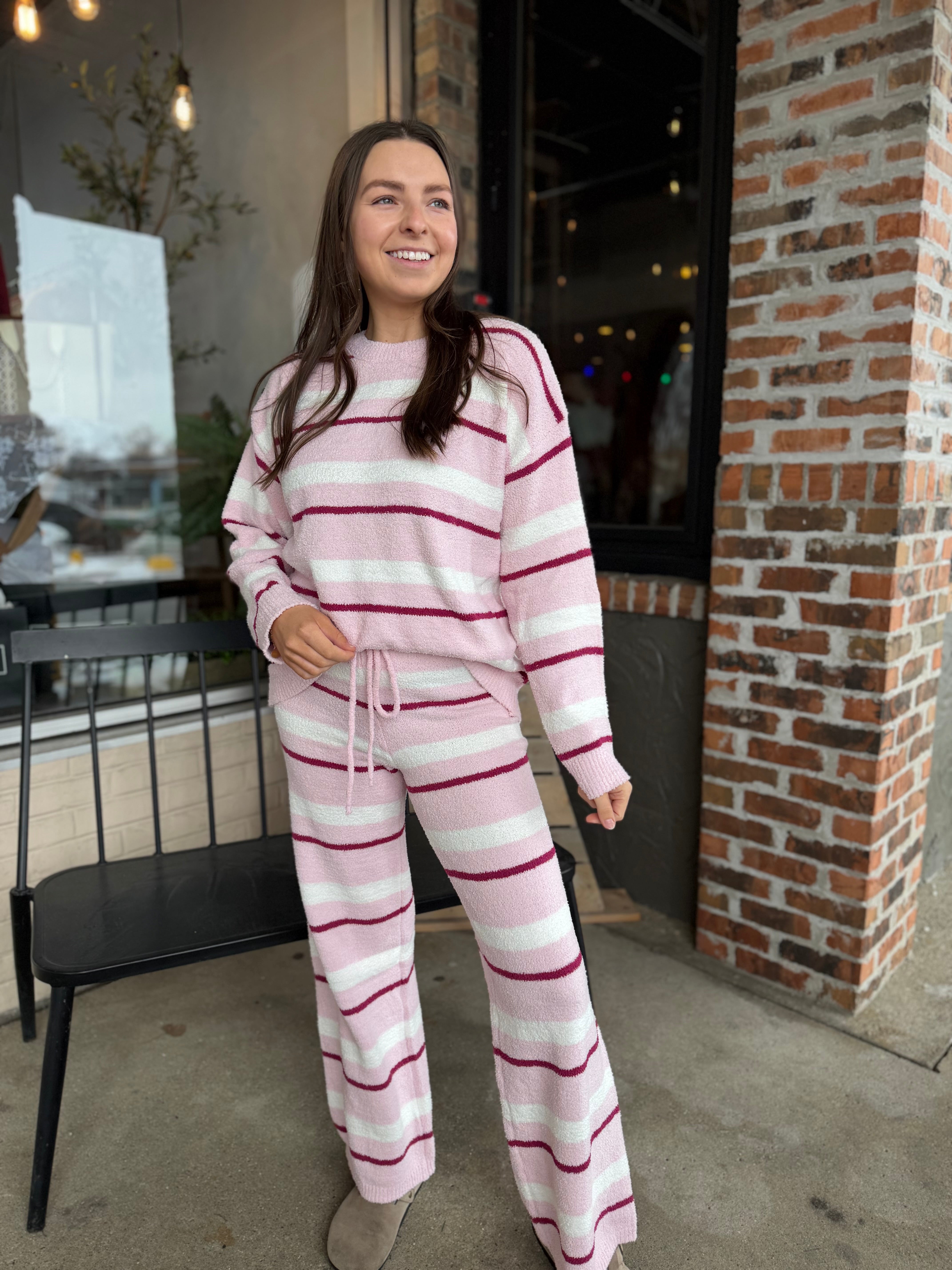 Pink Stripe Sweater - FINAL SALE