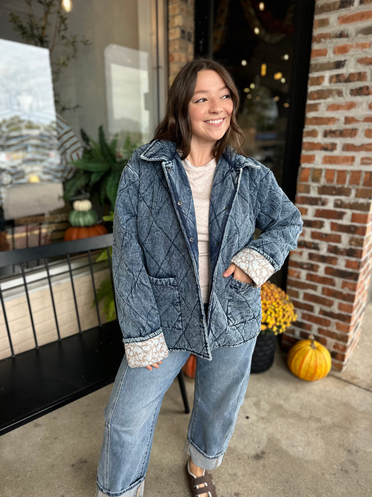Denim Quilted Jacket - FINAL SALE