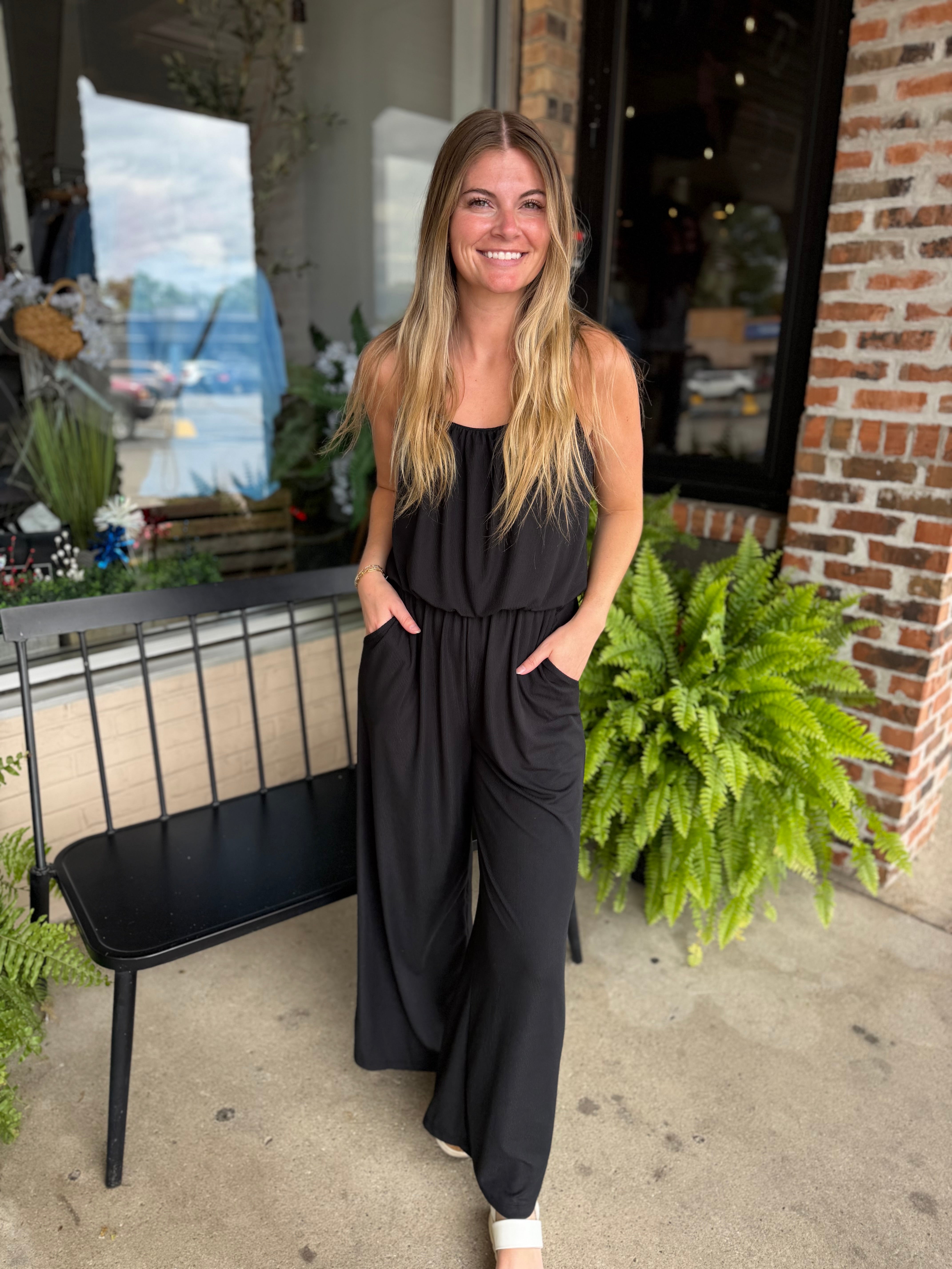 Black Wide Leg Jumpsuit
