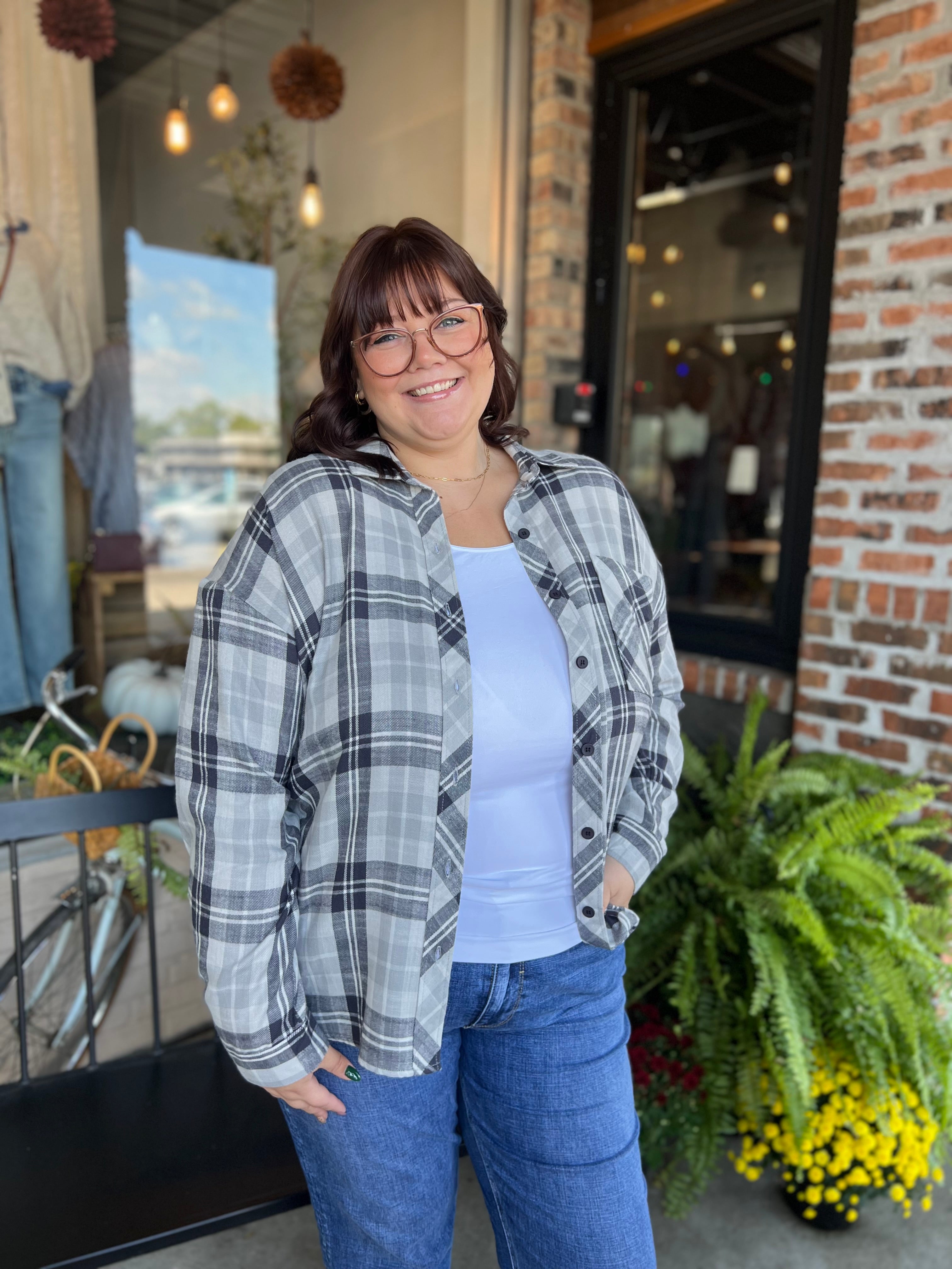 Plus Navy Flannel
