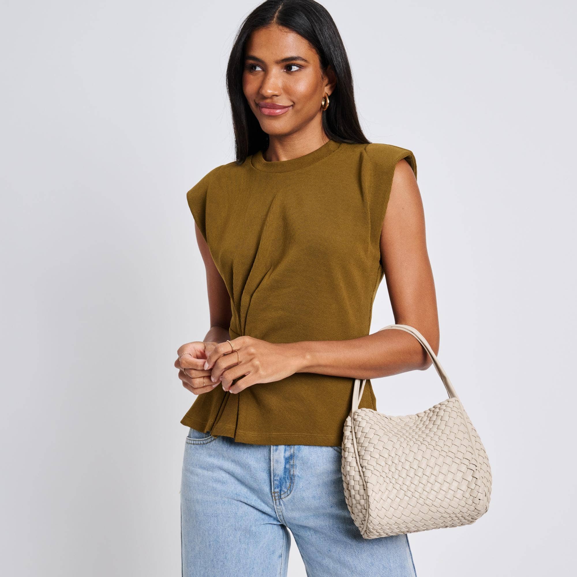 Ivory Roxy Woven Crossbody