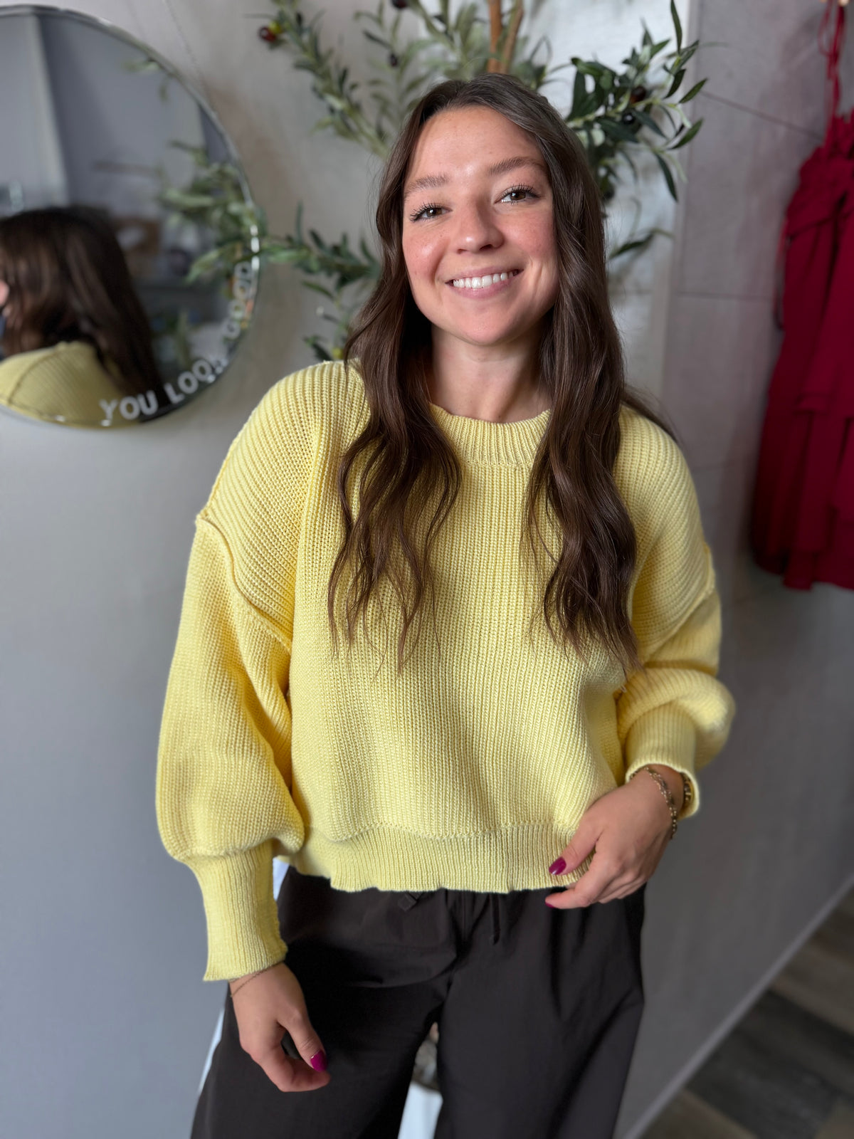 Yellow Pullover Sweater