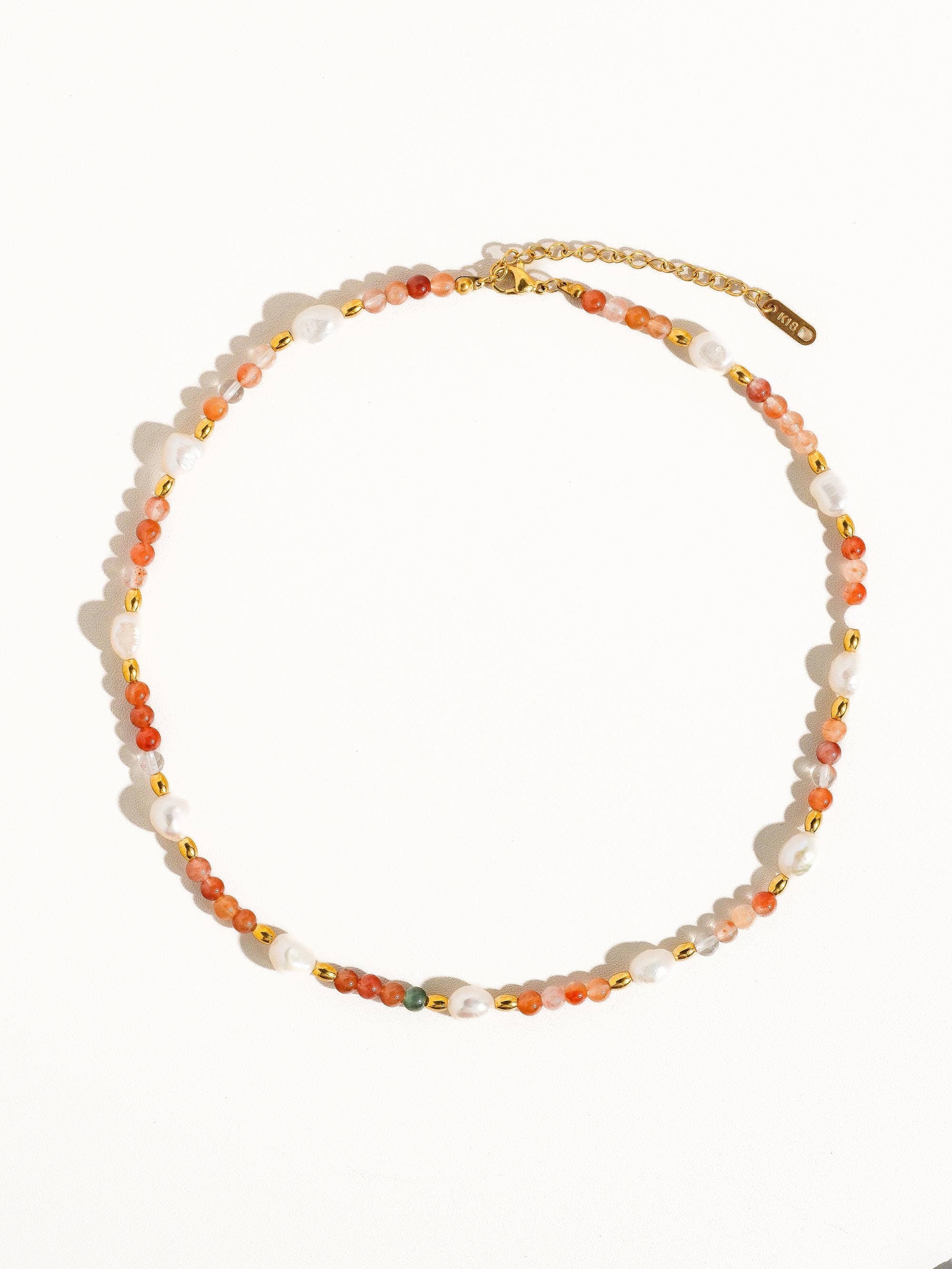 Rose Non Tarnish Bead Necklace