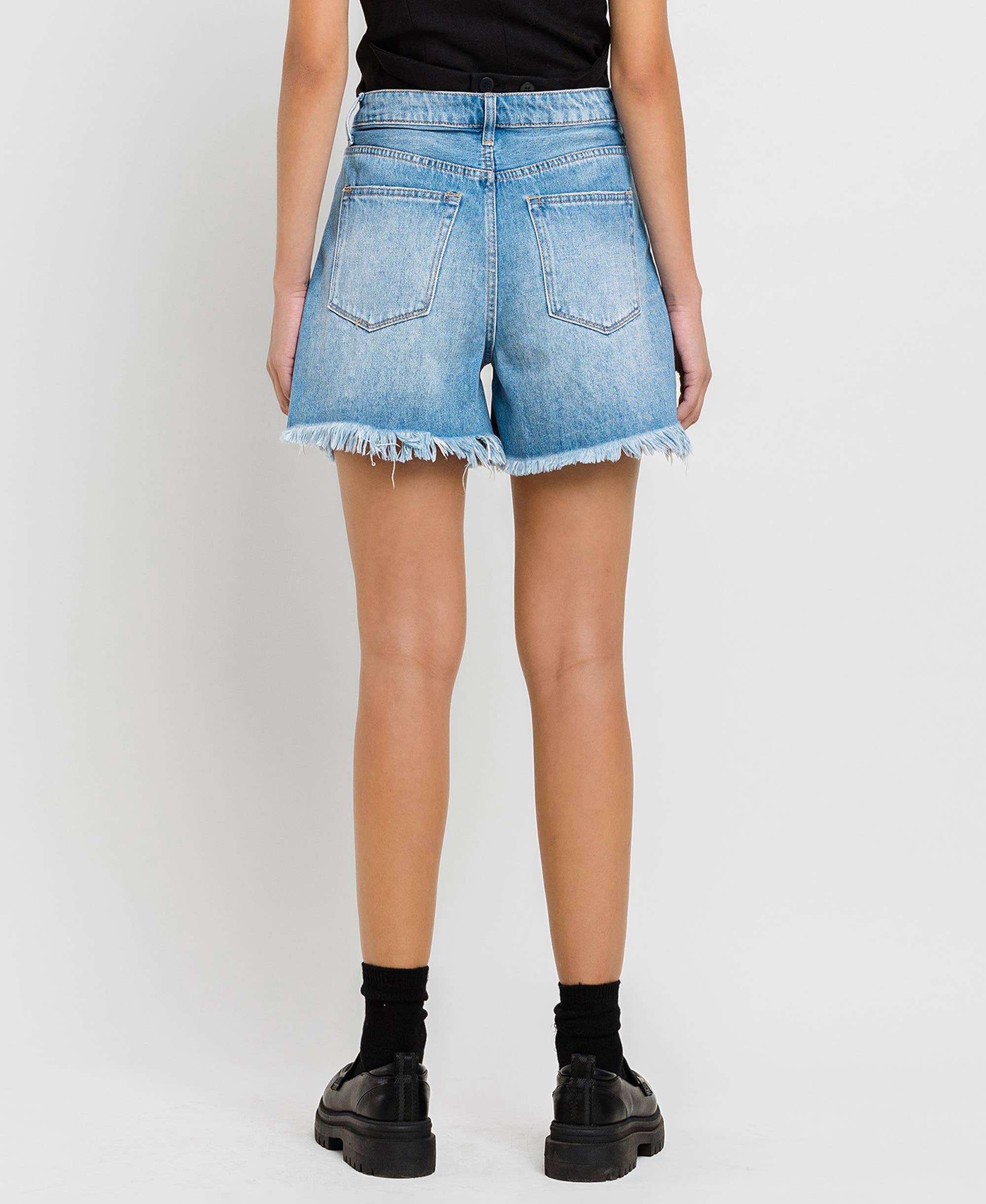 High Rise Pleated Shorts