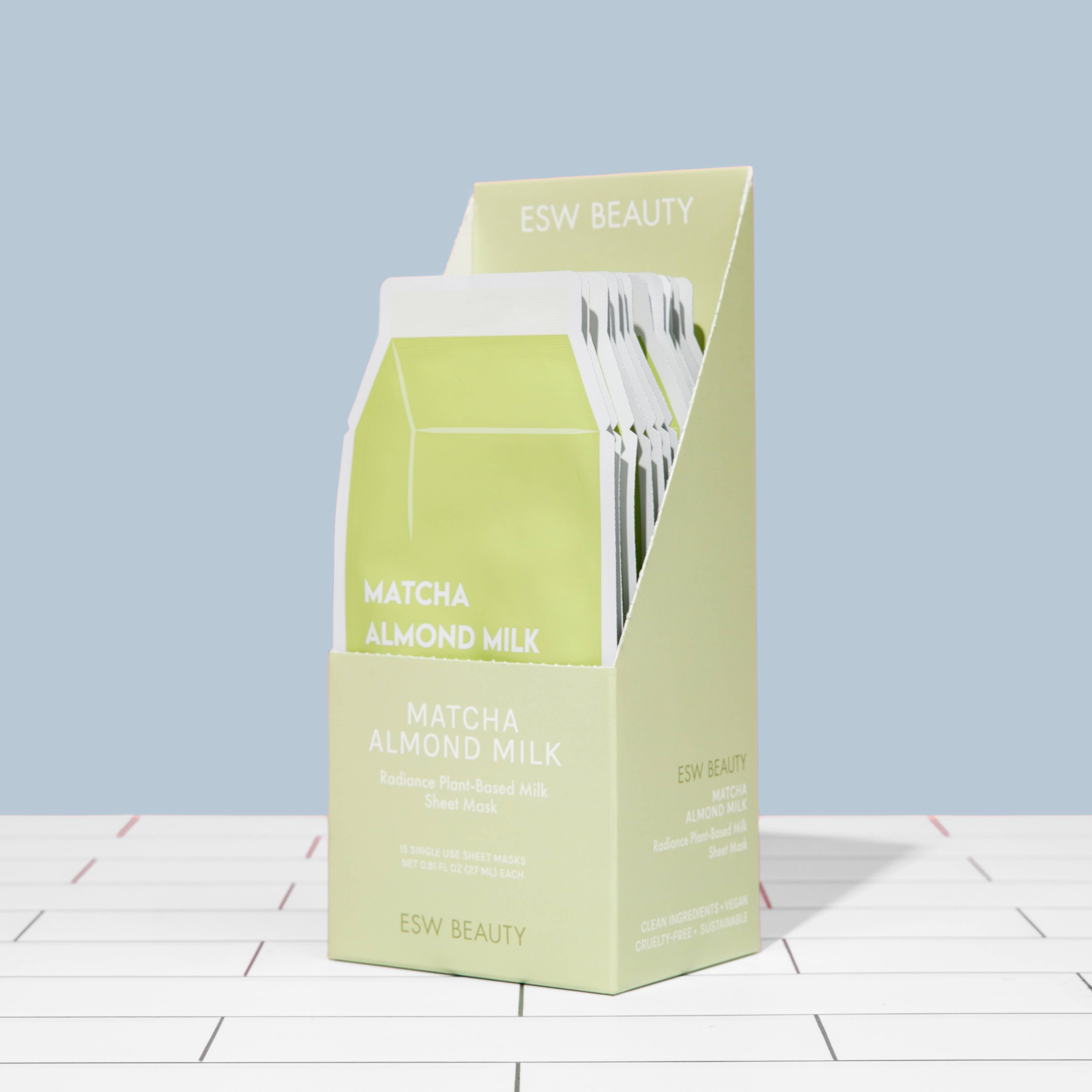 Matcha Almond Milk Plant-Based Milk Mask