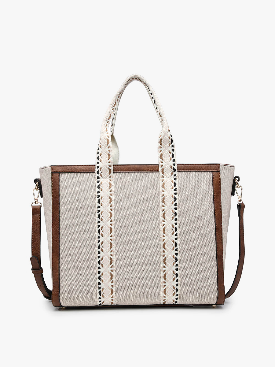Coffee Haley Canvas Tote