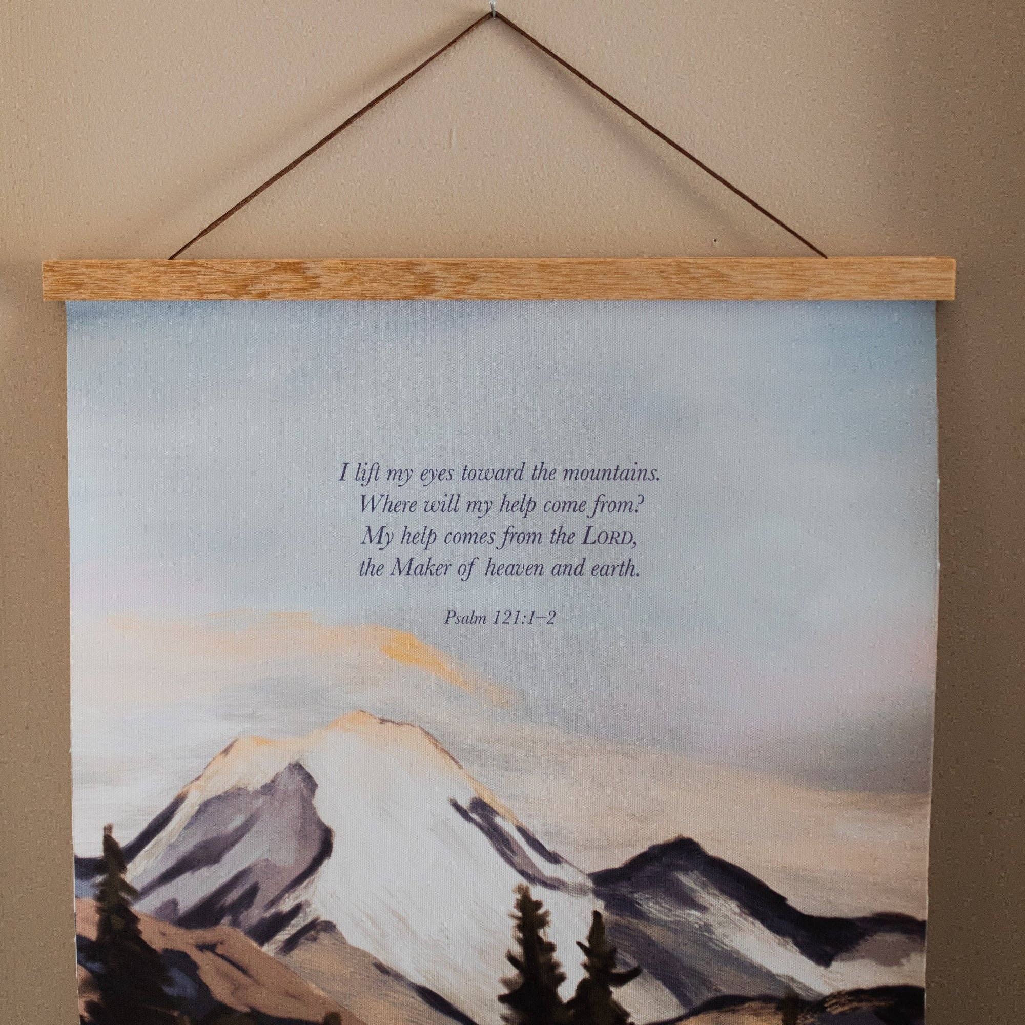 Psalm 121 | Mountain Hanging Canvas