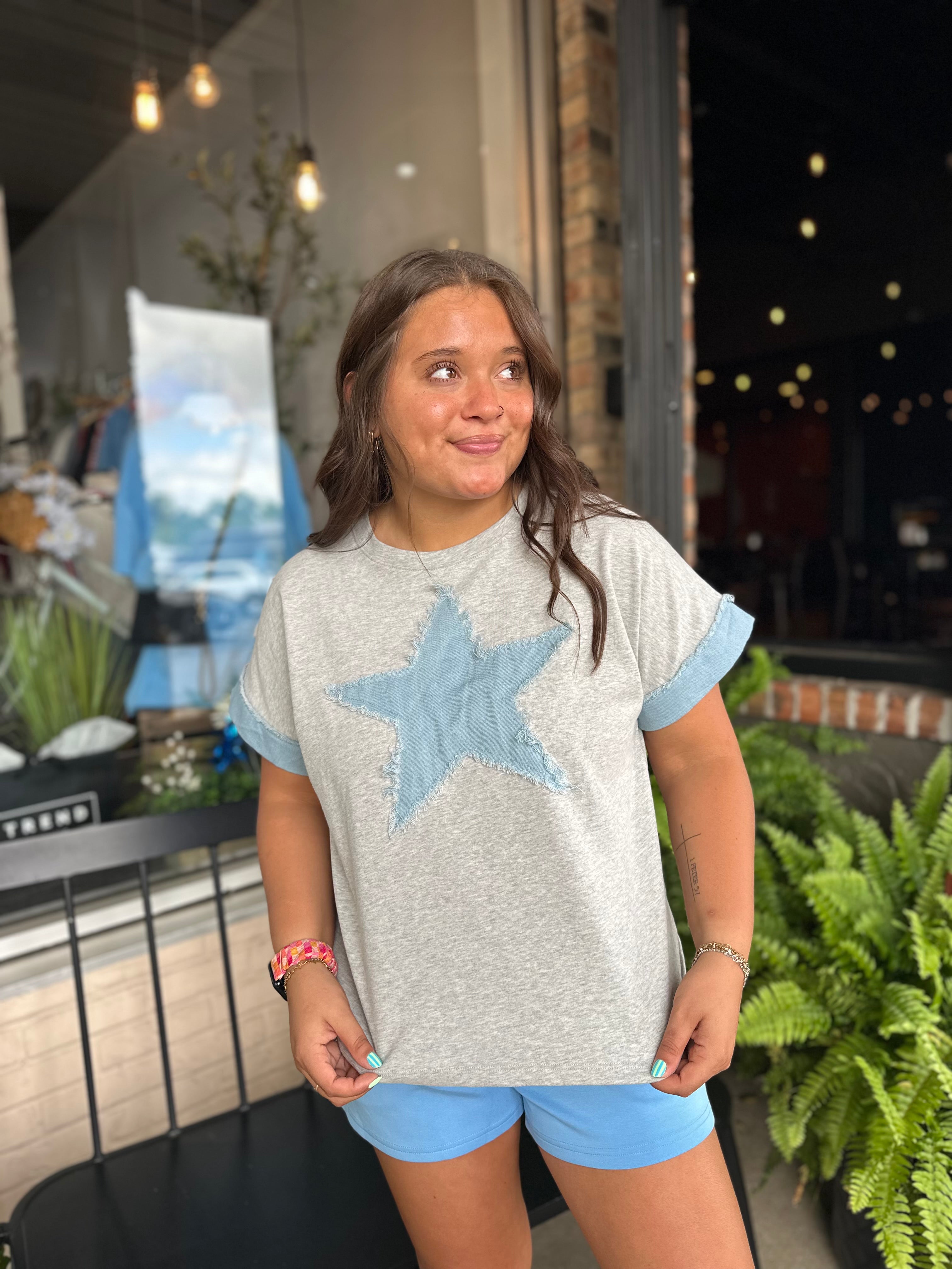 Star Patch Top
