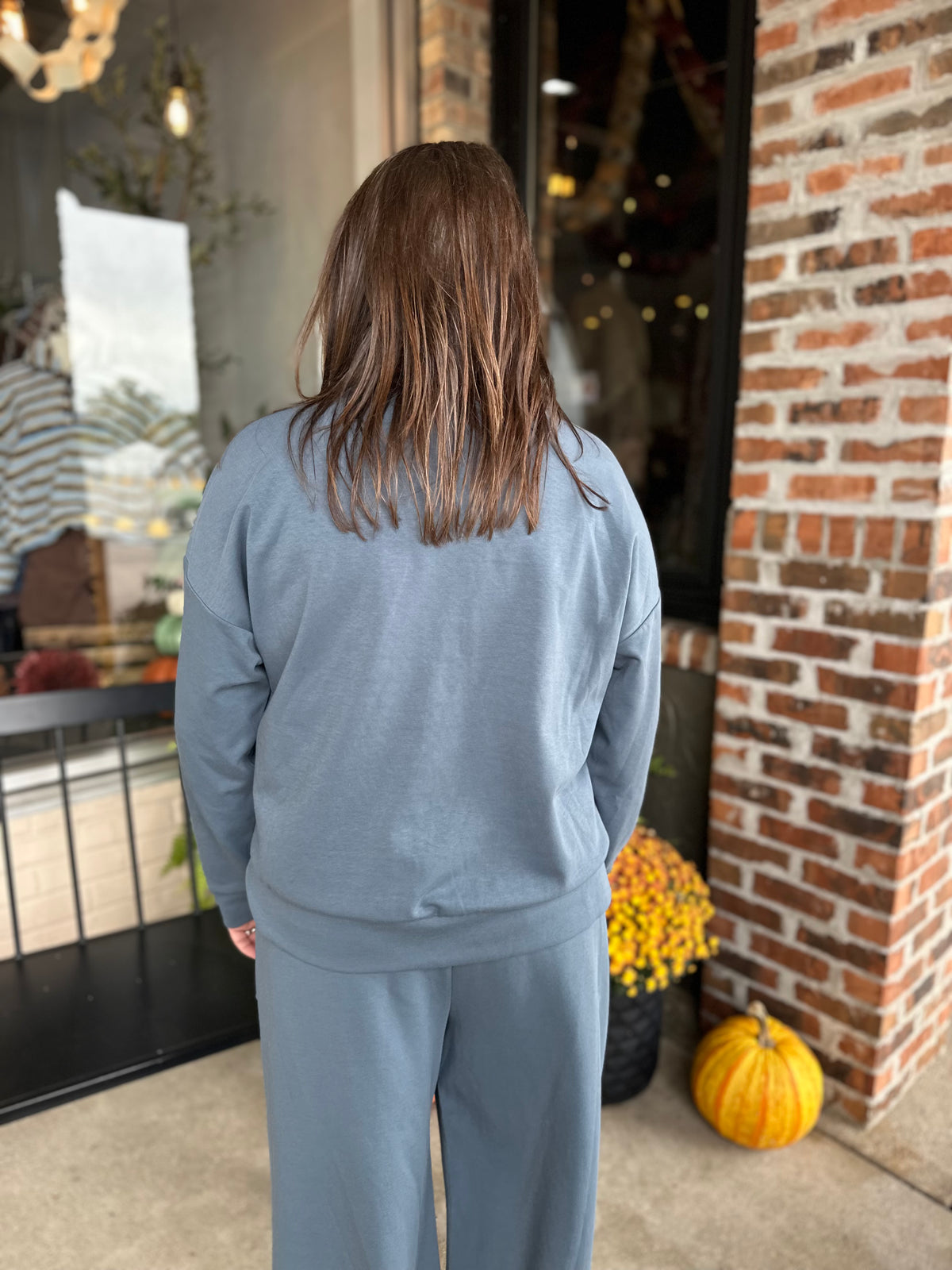 Blue Scuba Half Zip Pullover