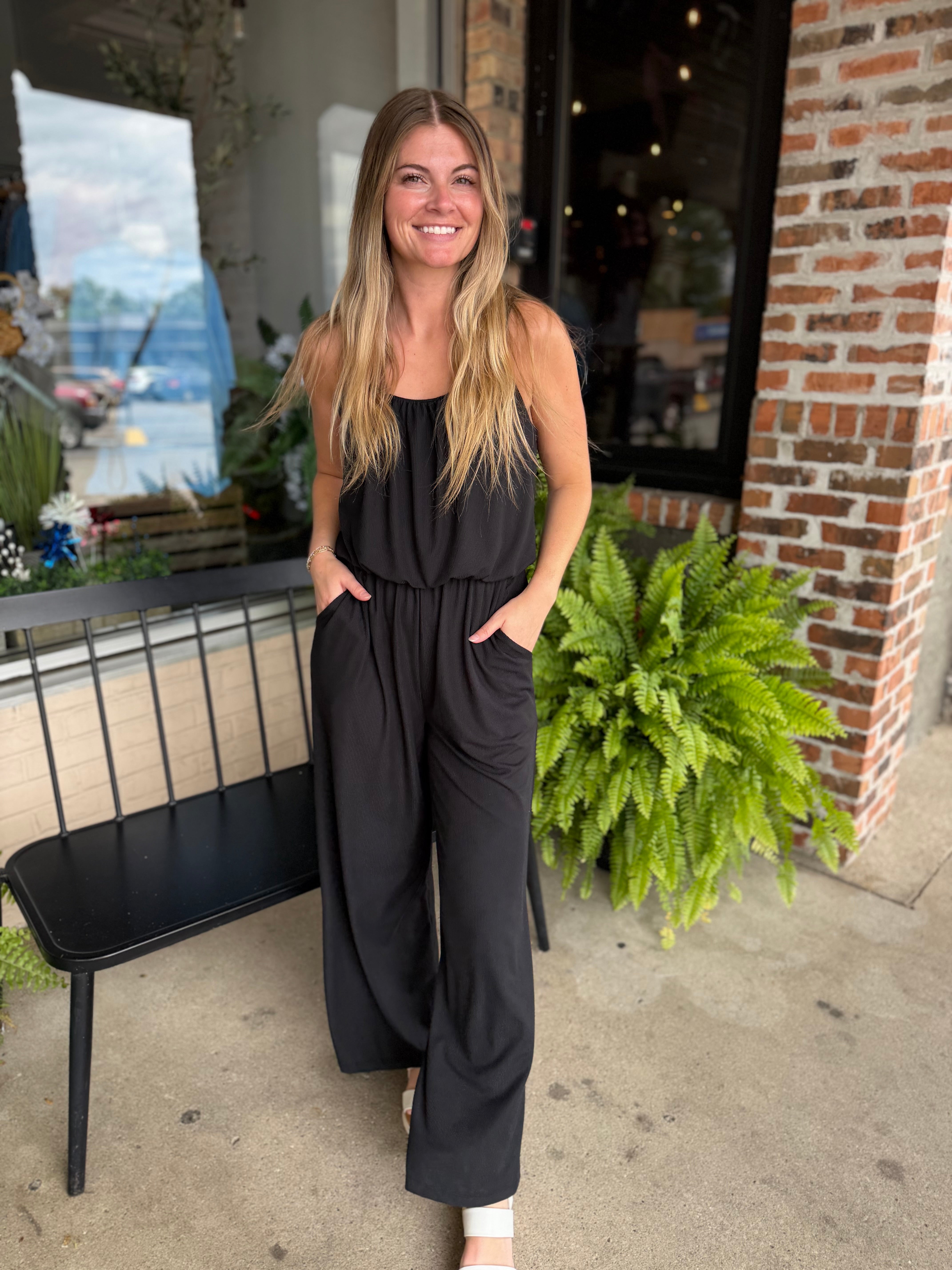 Black Wide Leg Jumpsuit