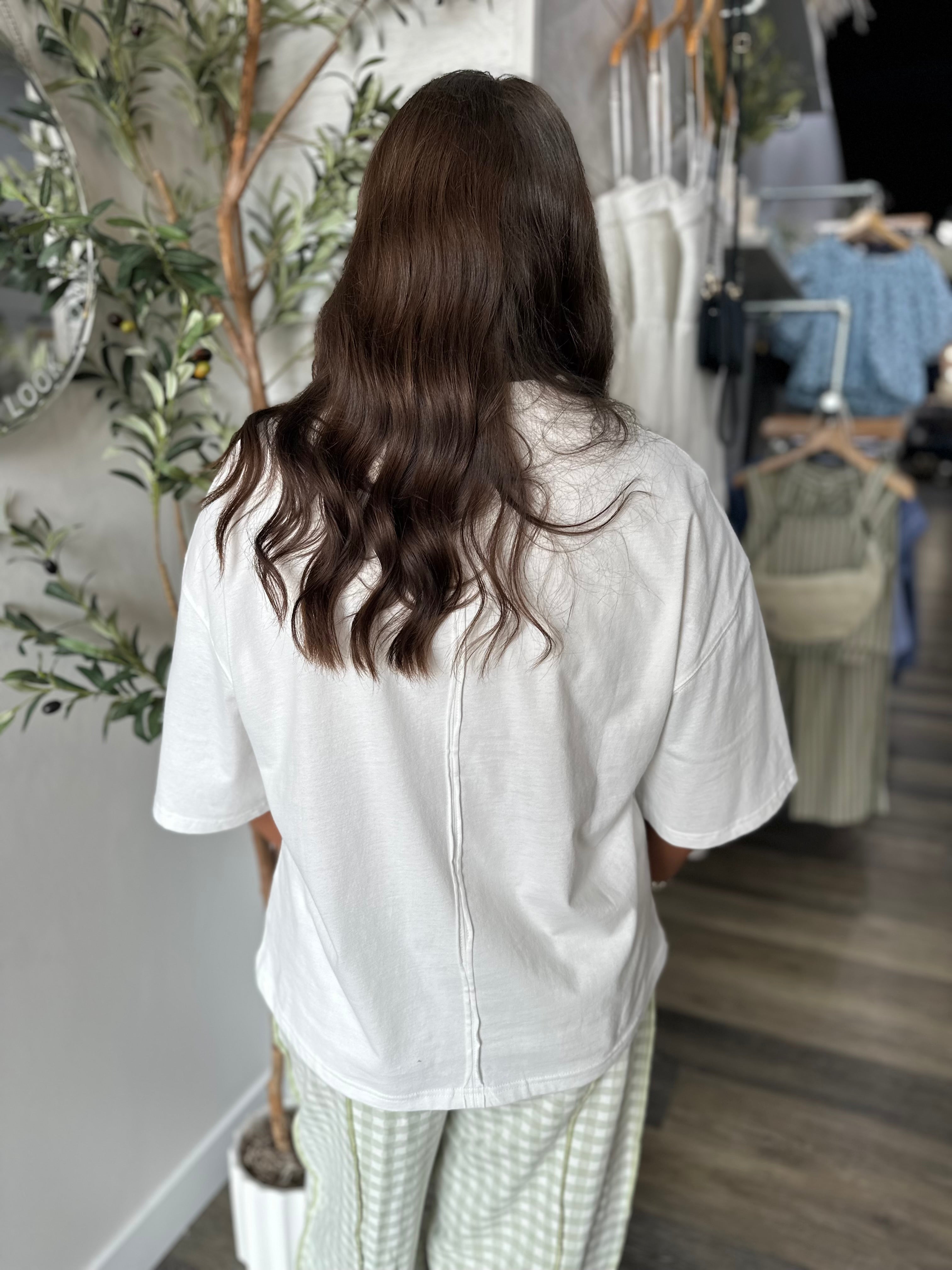 White Oversized Everyday Cotton Tee