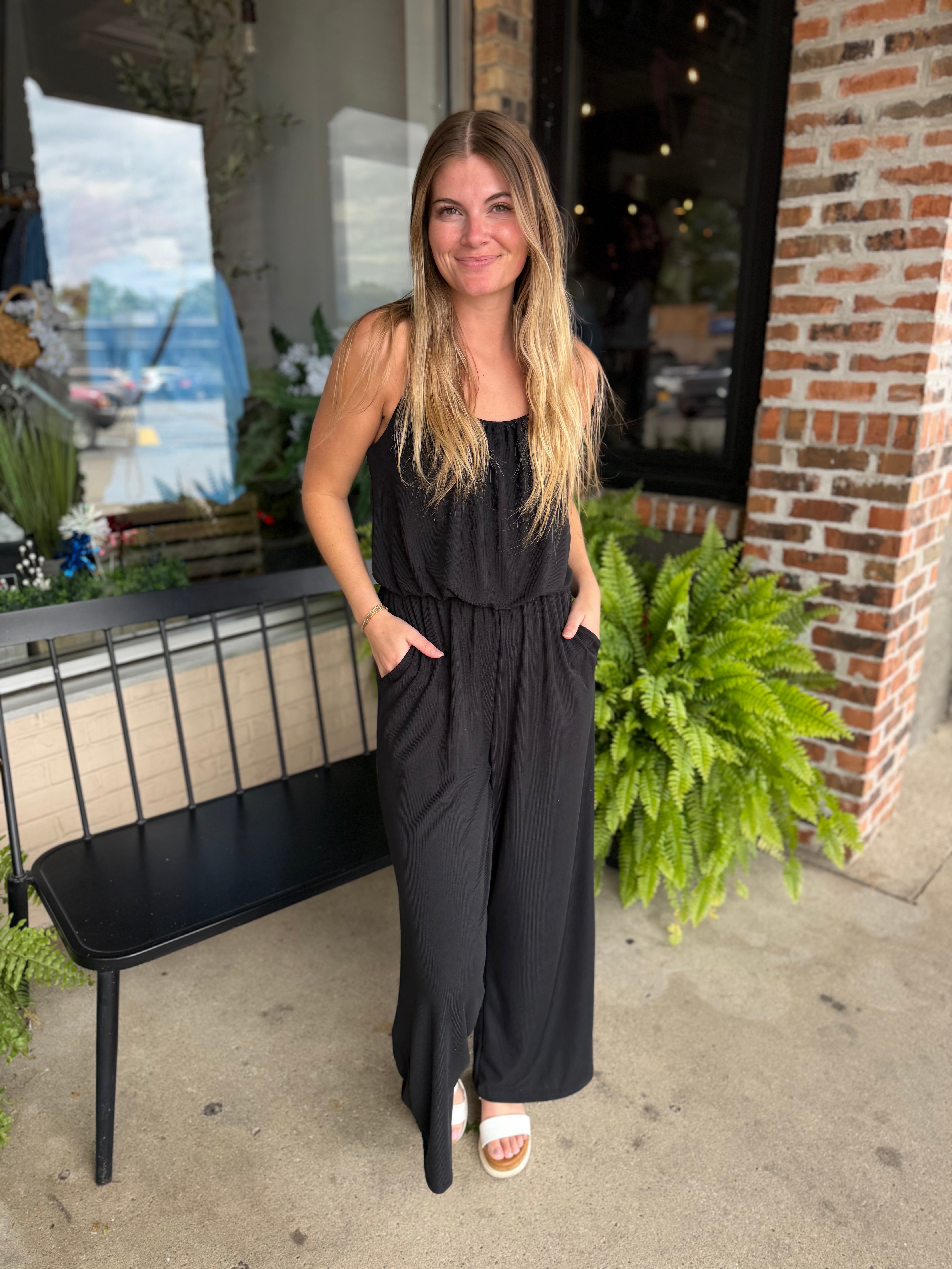 Black Wide Leg Jumpsuit