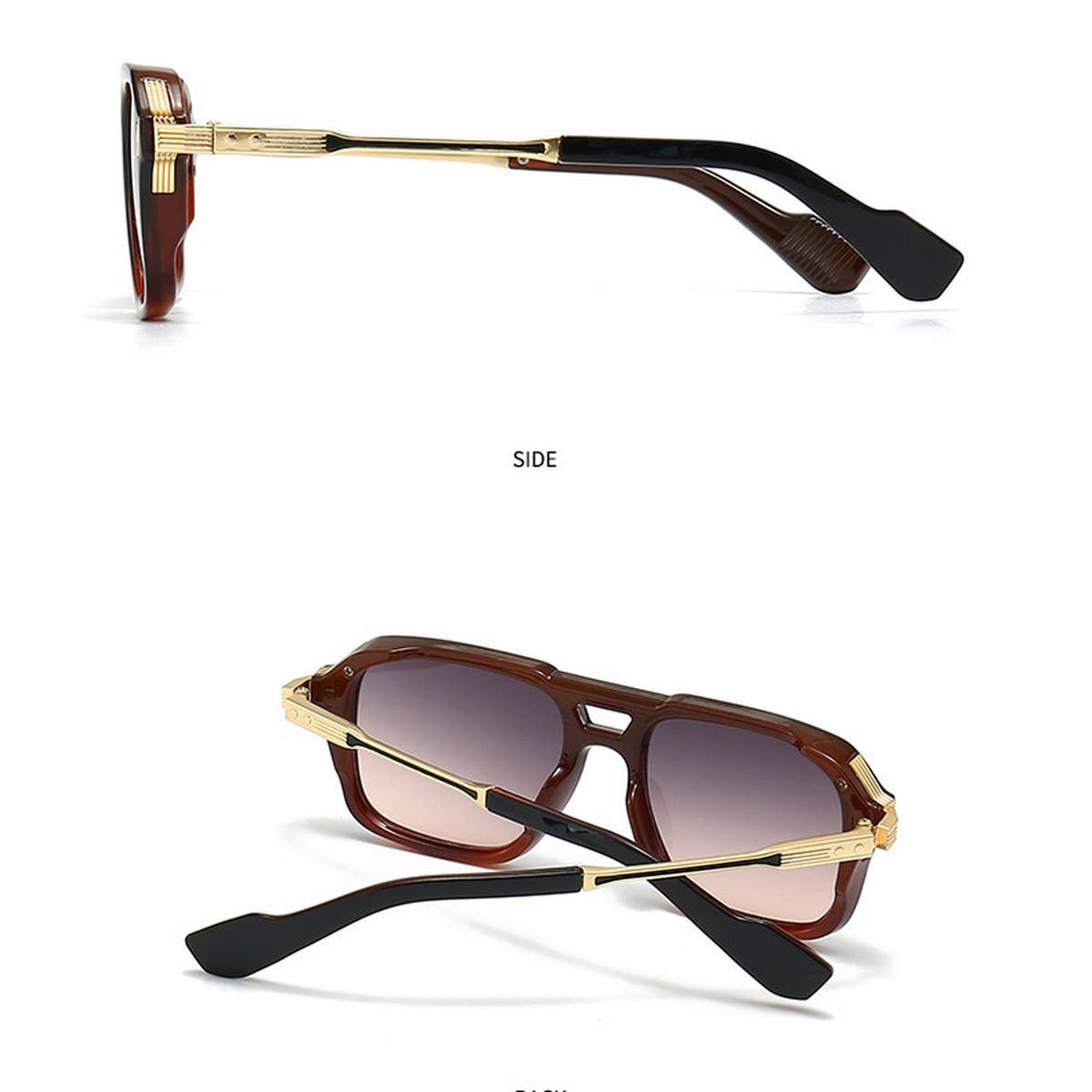 Grey Double Beam Sunglasses