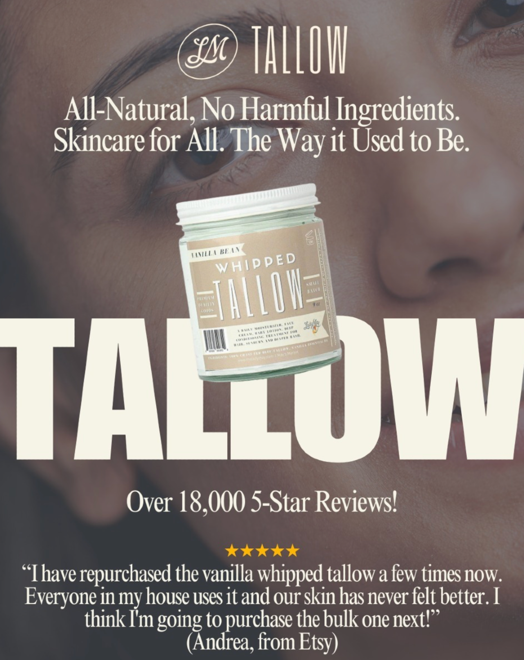 Vanilla Whipped Tallow | 24oz