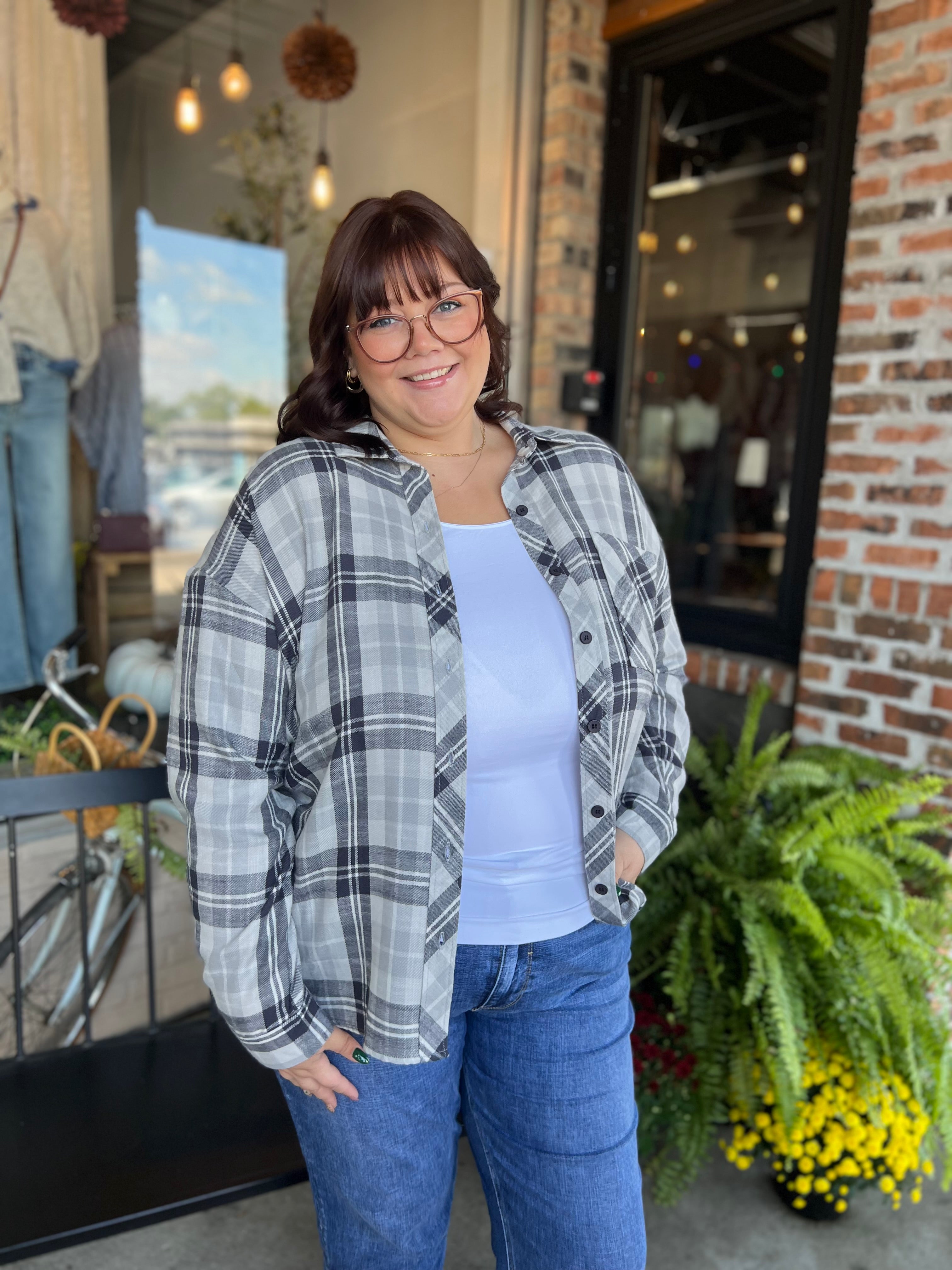 Plus Navy Flannel