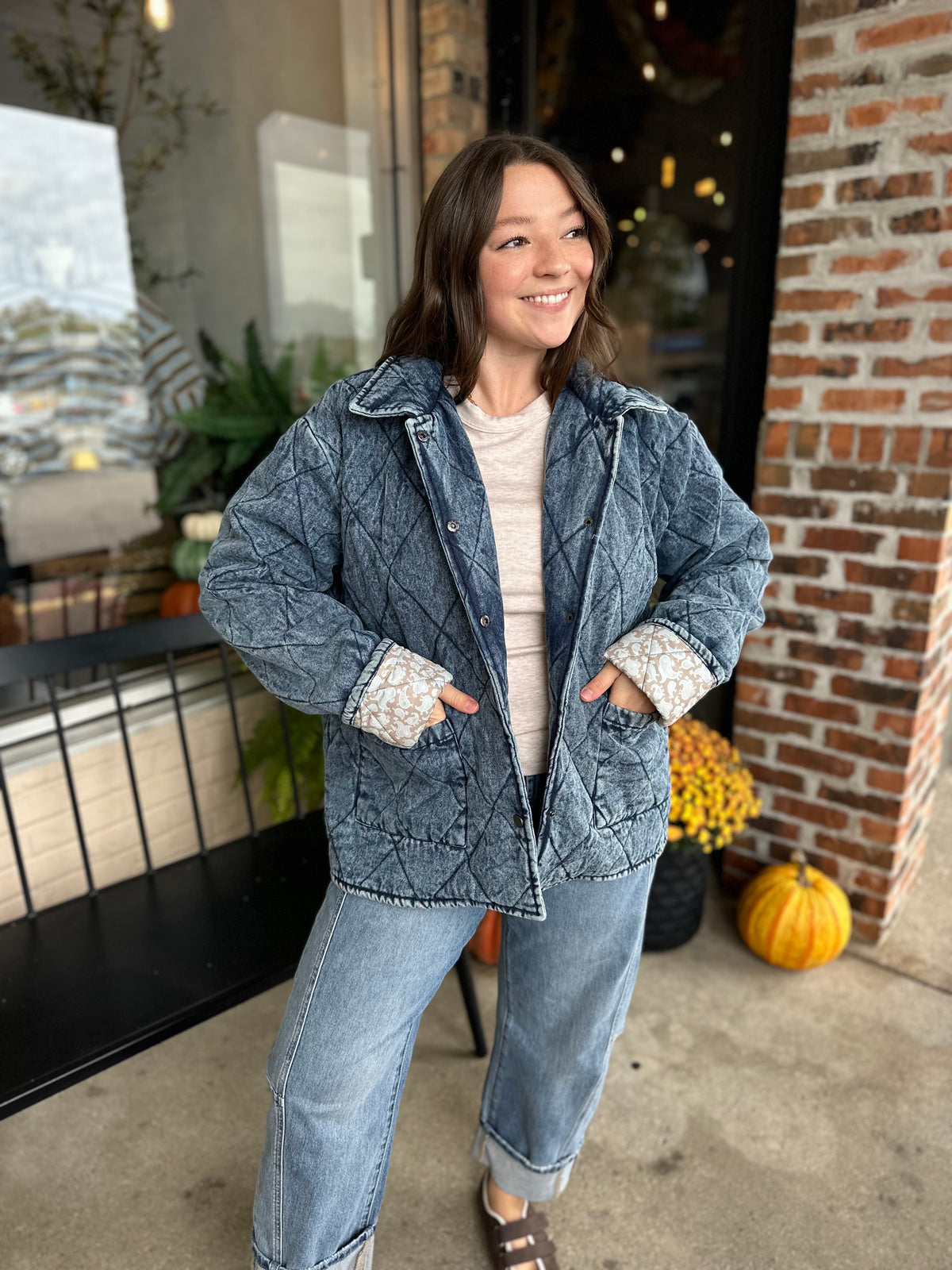 Denim Quilted Jacket - FINAL SALE
