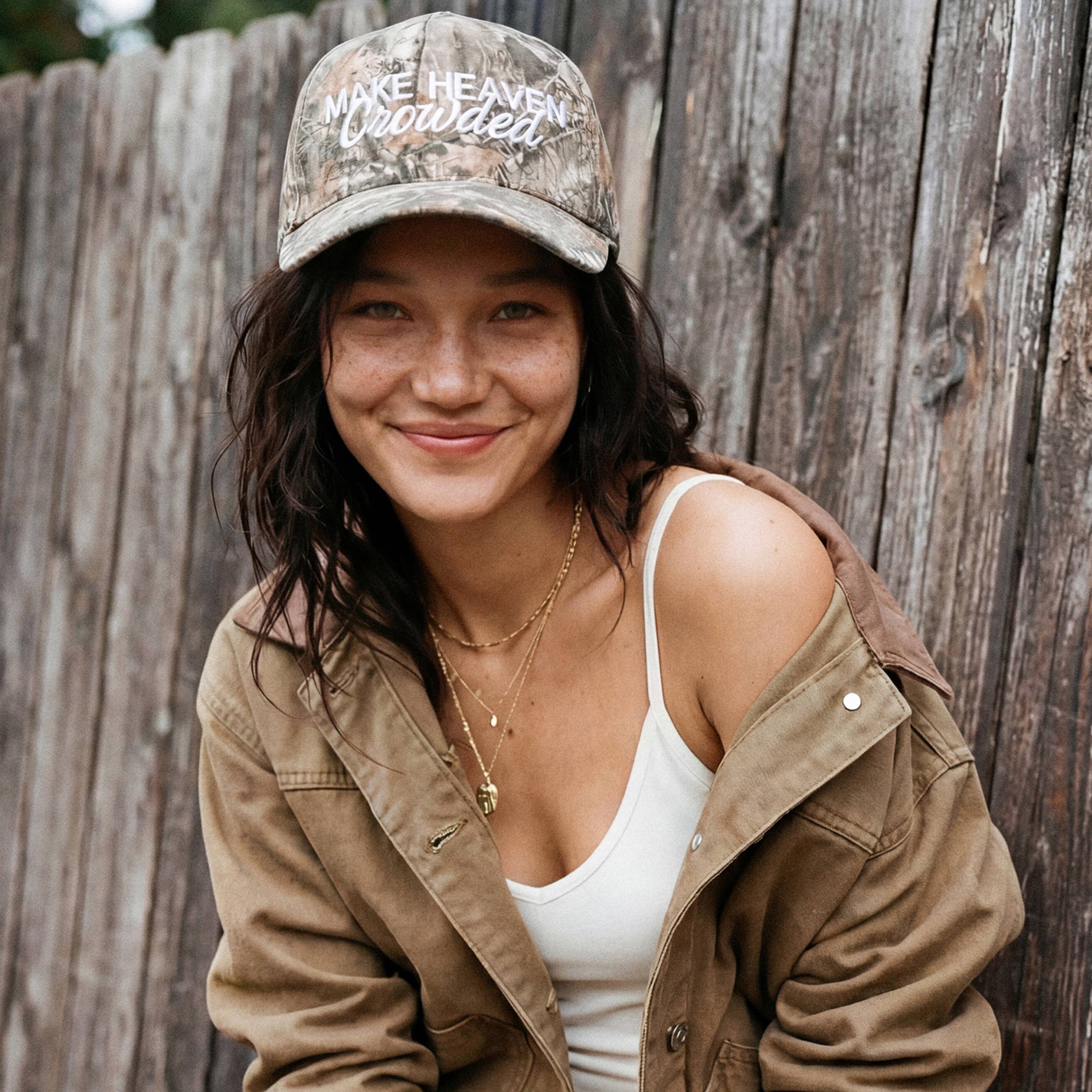 MAKE HEAVEN CROWDED Trucker Hat