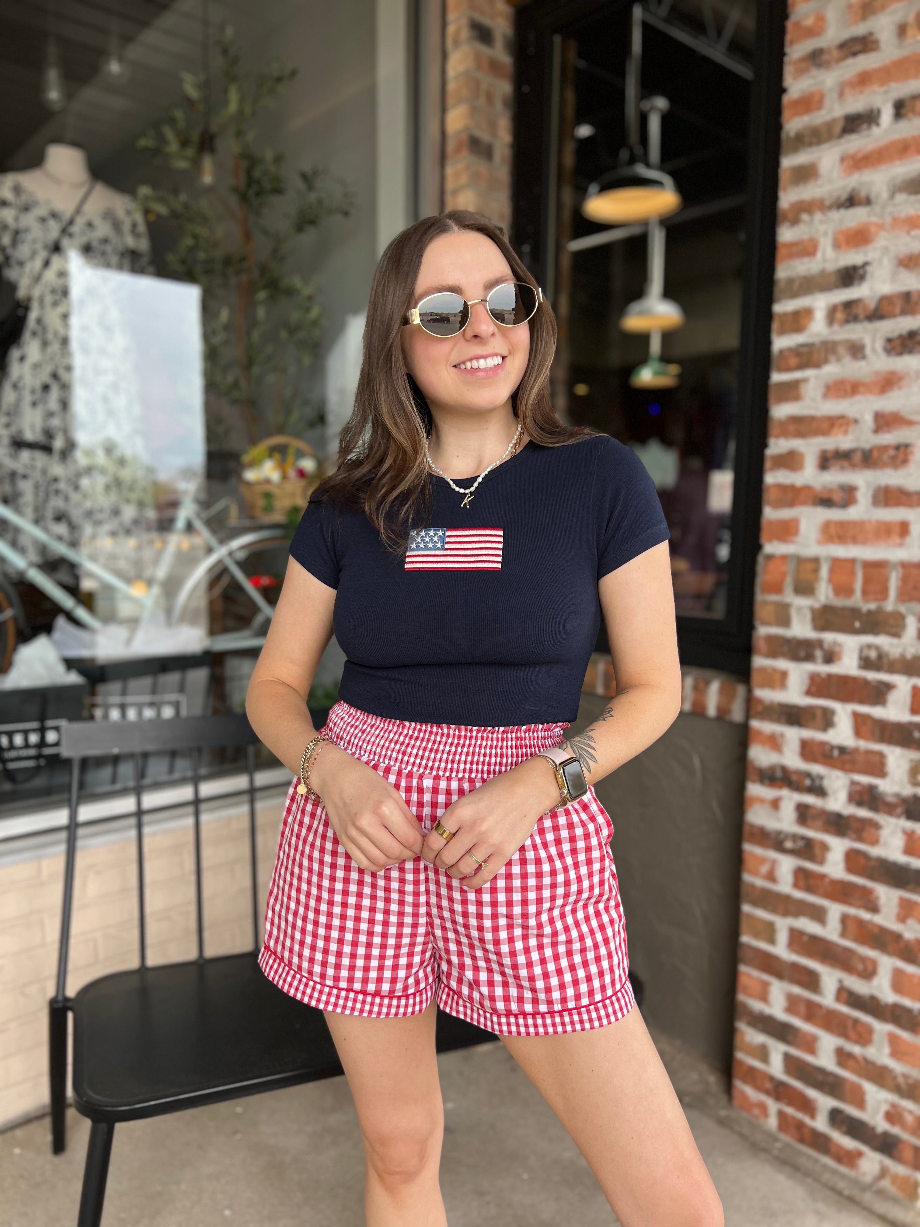 Navy Flag Tee