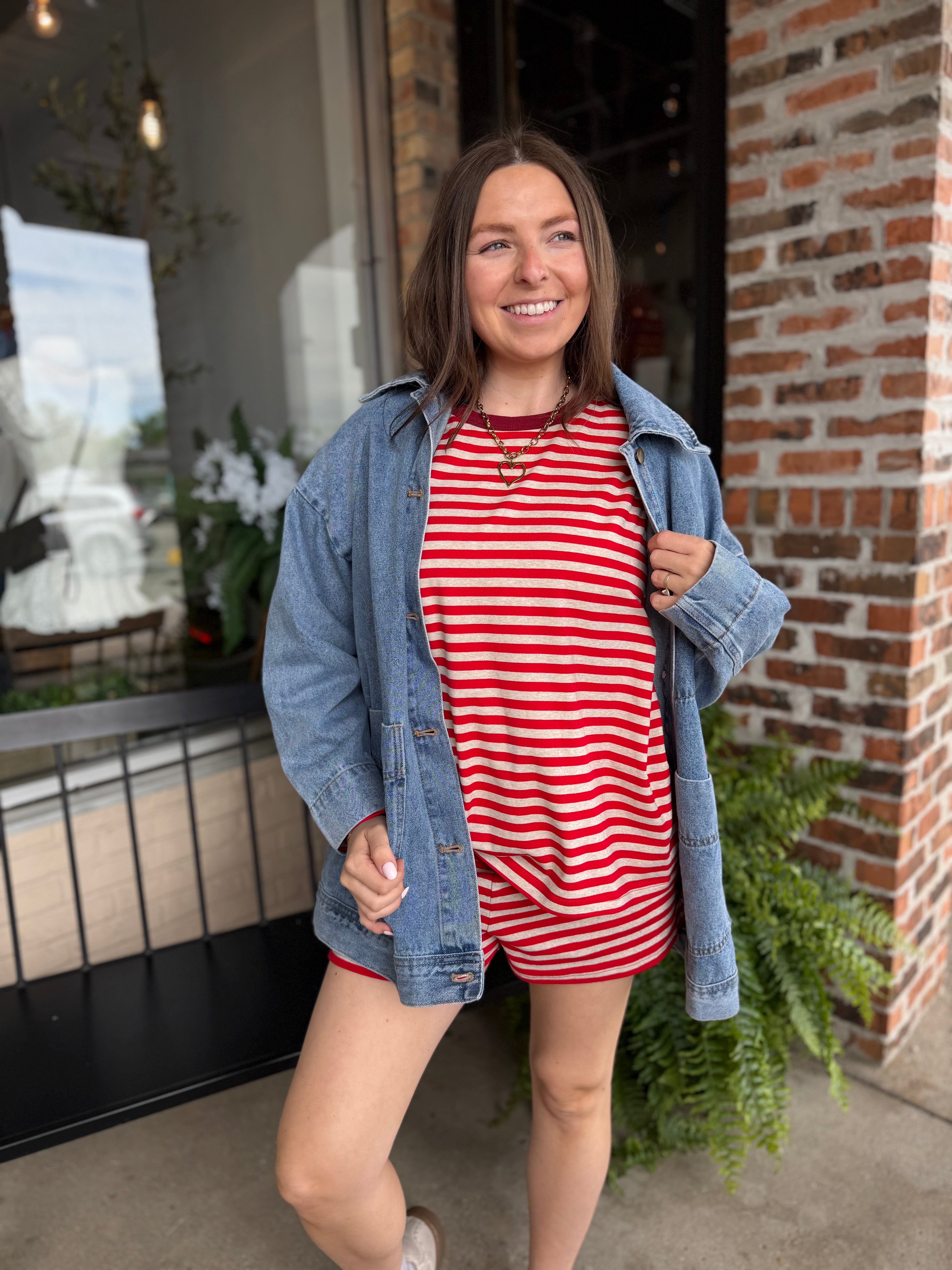 Boxy-Cut Denim Jacket