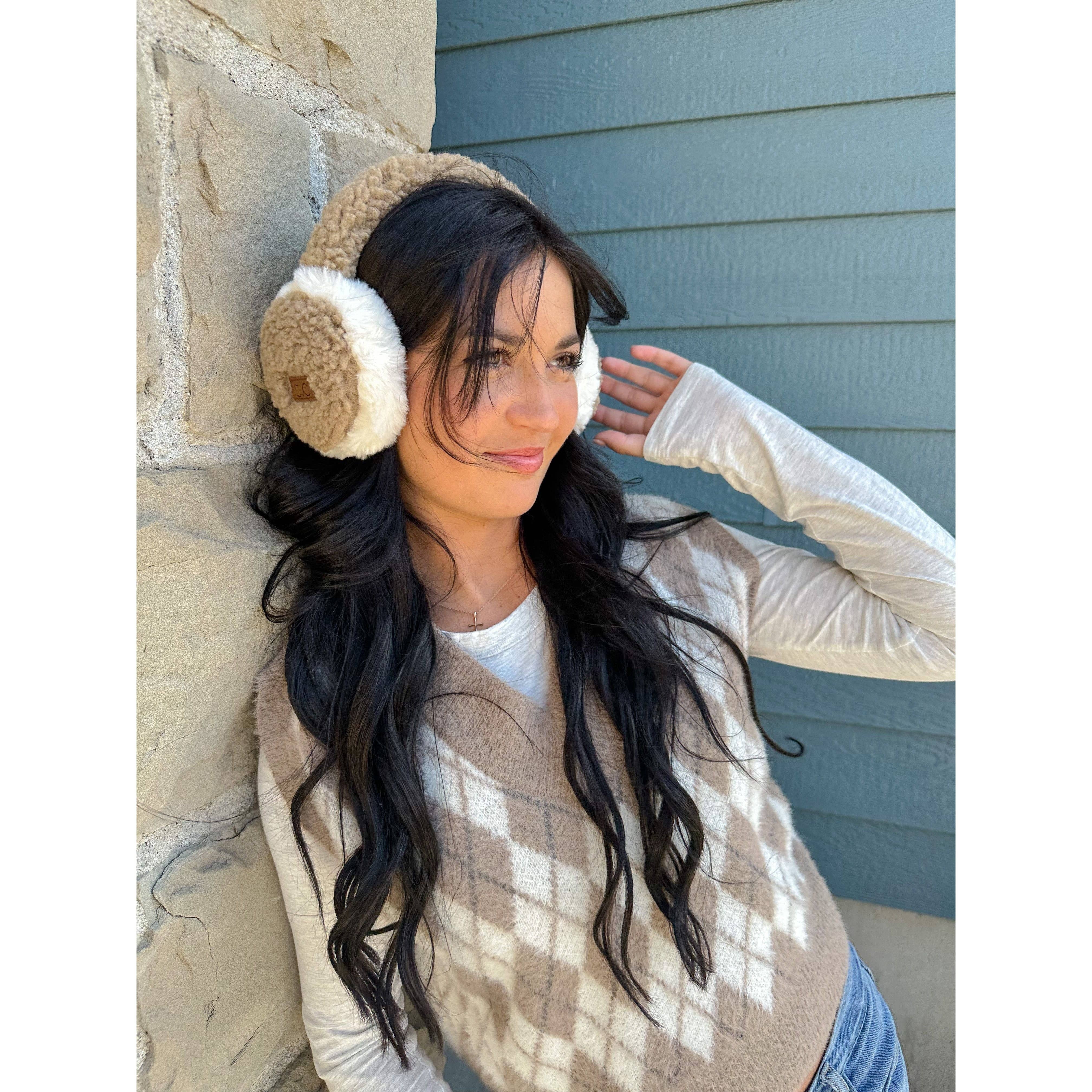 Ivory Sherpa Earmuff